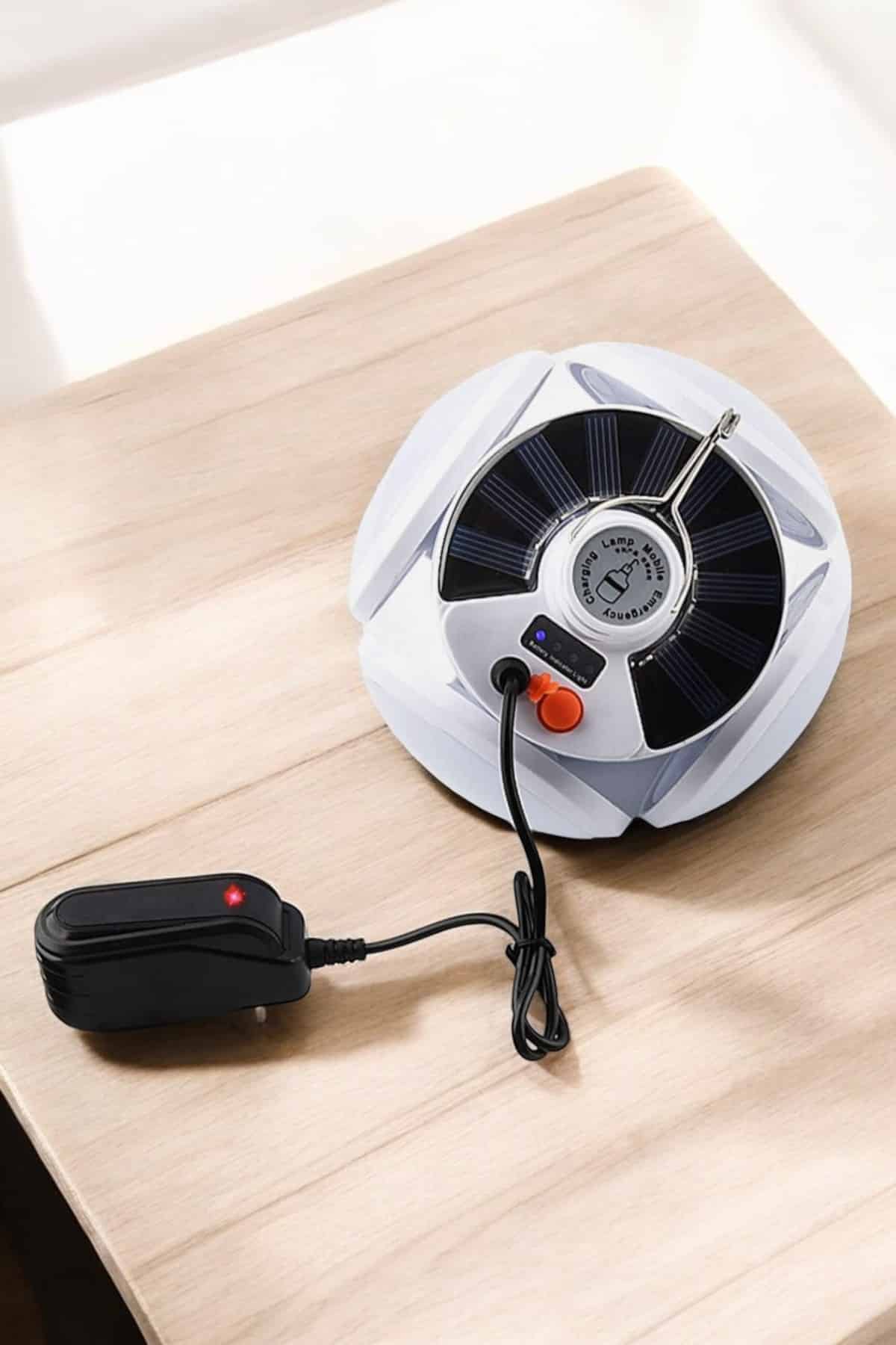 Katlanabilir Taşınabilir Kamp Lambası Işıldak Beyaz Işık Güneş Enerjili Solar Aydınlatma - Lisinya