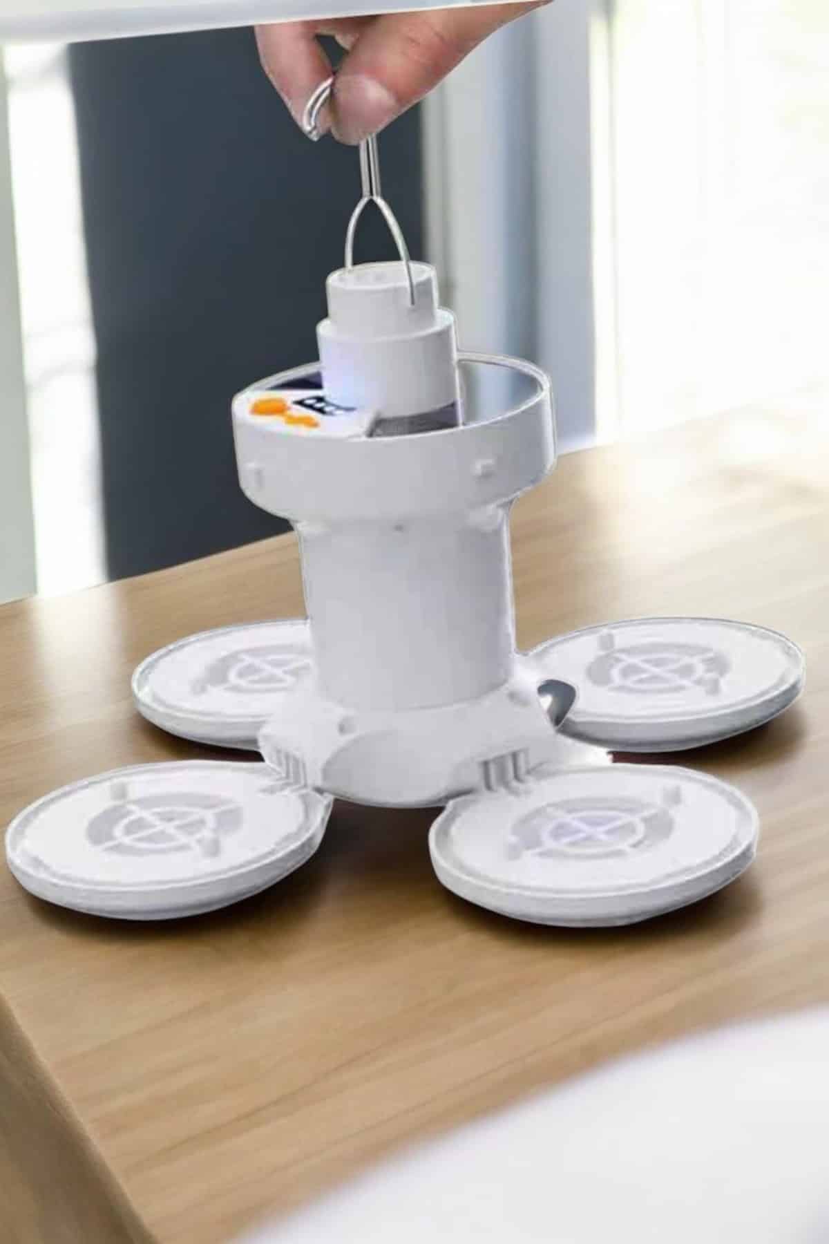 Katlanabilir Taşınabilir Kamp Lambası Işıldak Beyaz Işık Güneş Enerjili Solar Aydınlatma - Lisinya