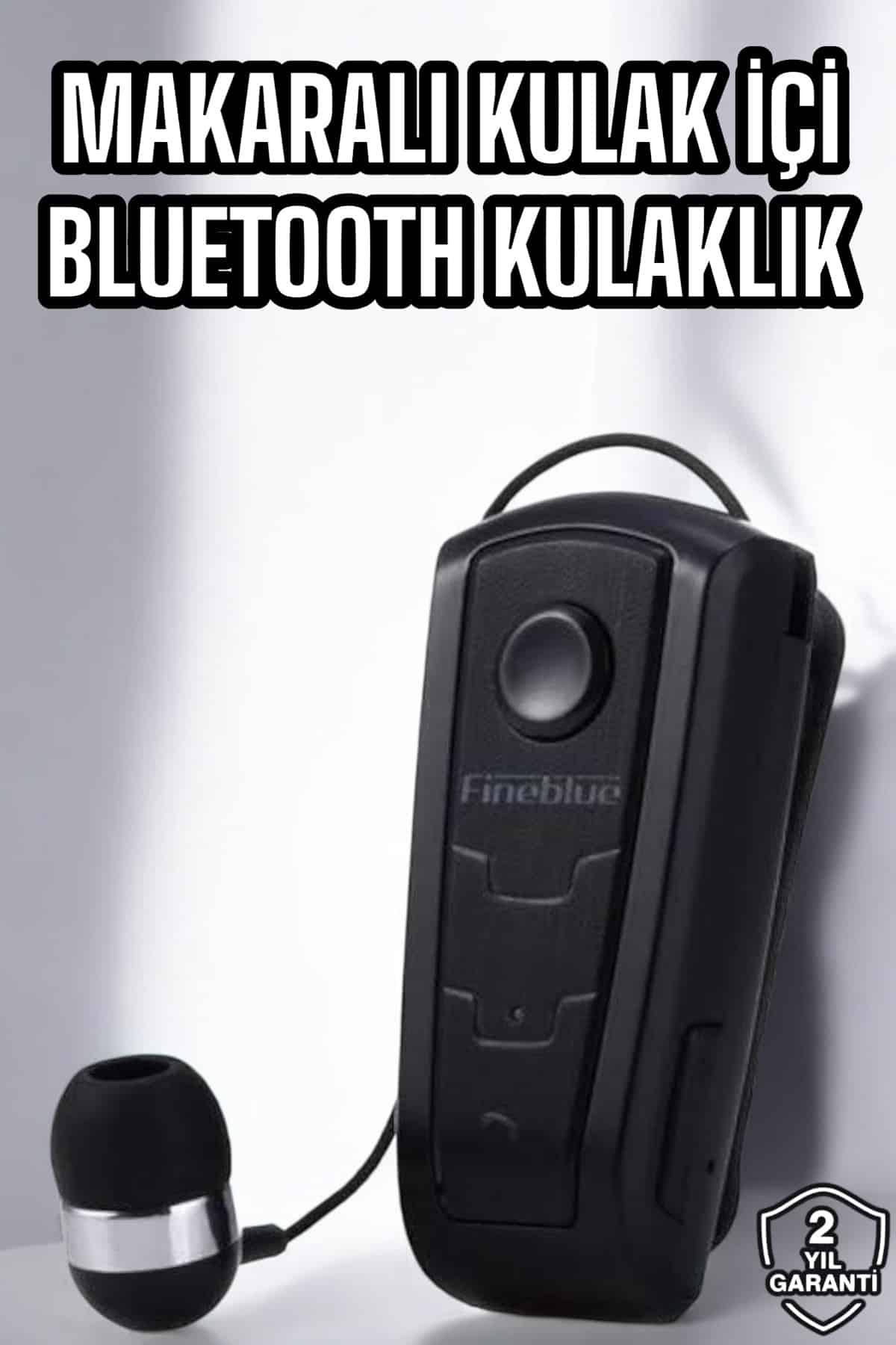 Makaralı Bluetooth Kulaklık Çağrı Cevaplama Kablolu Uzun Pil Ömrü - Lisinya