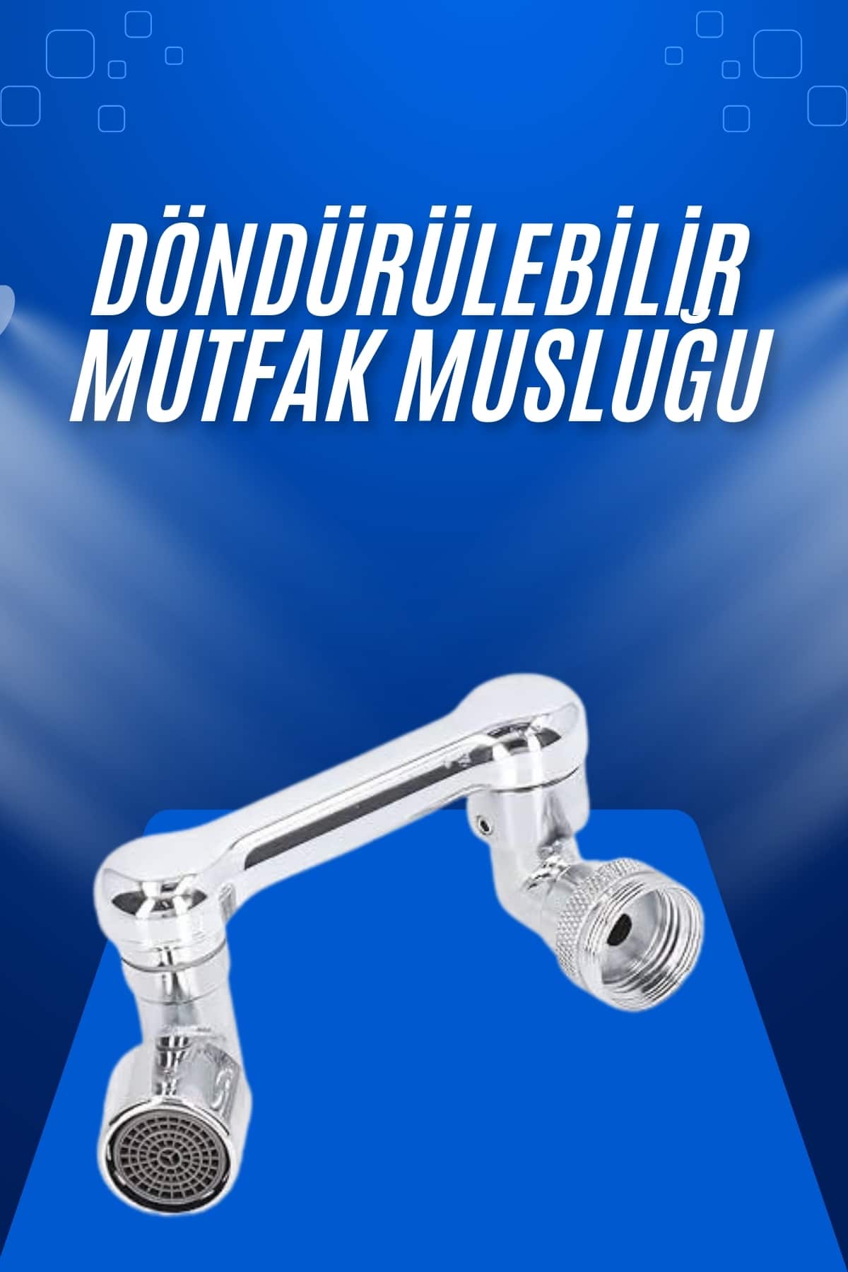 Döndürülebilir Musluk Mutfak Banyo Musluk Ucu Başlığı 4 Filtreli - Lisinya