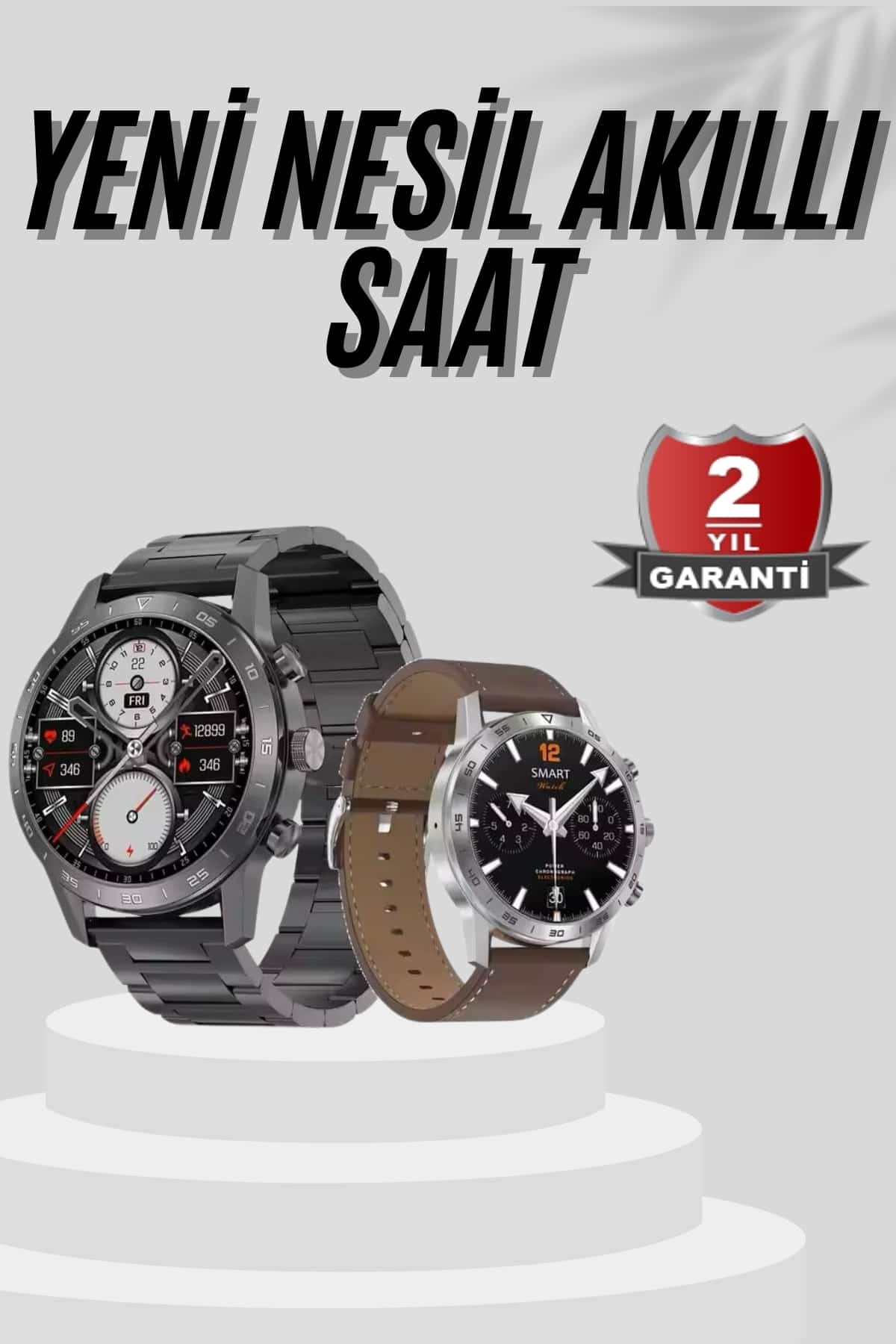 Akıllı Saat Çelik Kordon Çağrı Cevaplama Amoled Ekran Titreşimli Uyku ve Sağlık Takibi - Lisinya