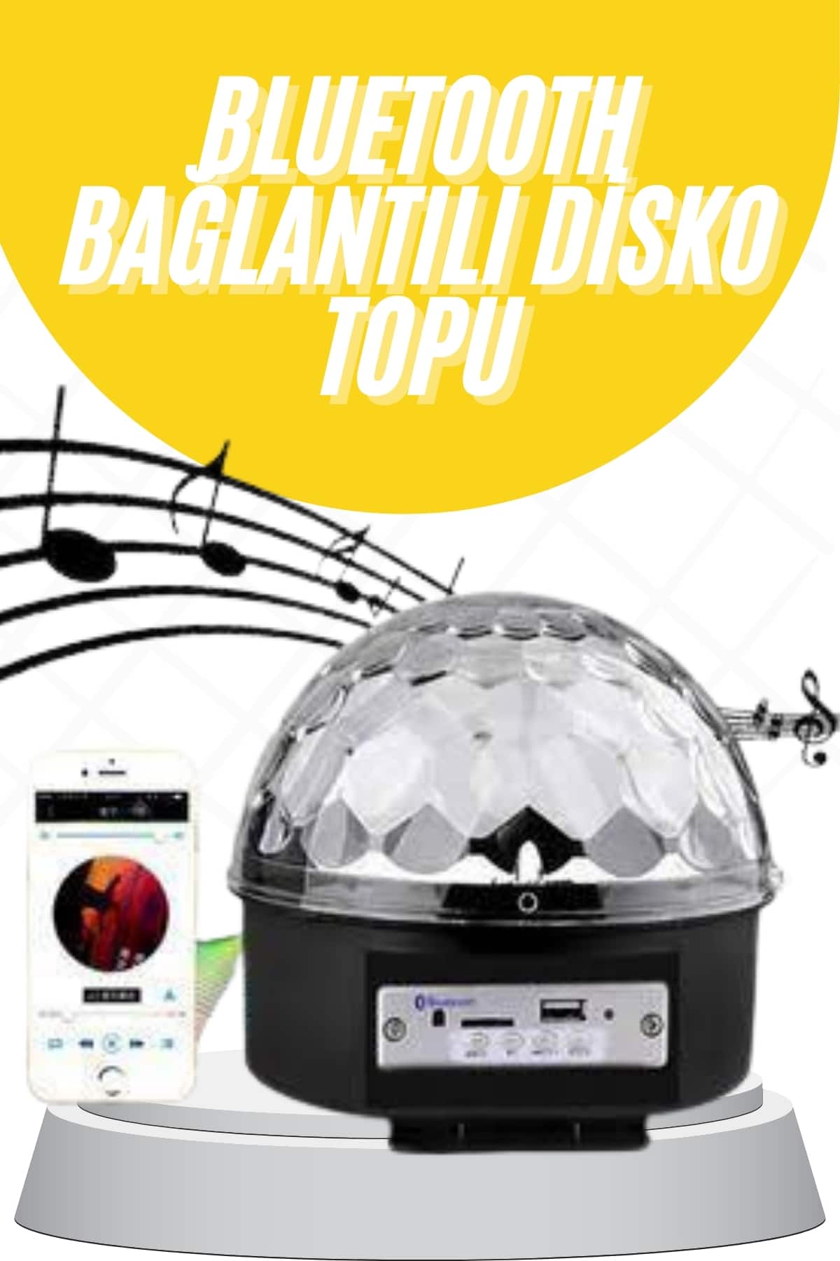 Disko Topu Renkli Işıklı Lazer Parti Bluetooth Bağlantılı Led Küre - Lisinya Disko Topu Renkli Işıklı Lazer Parti Bluetooth Bağlantılı Led Küre - Lisinya
