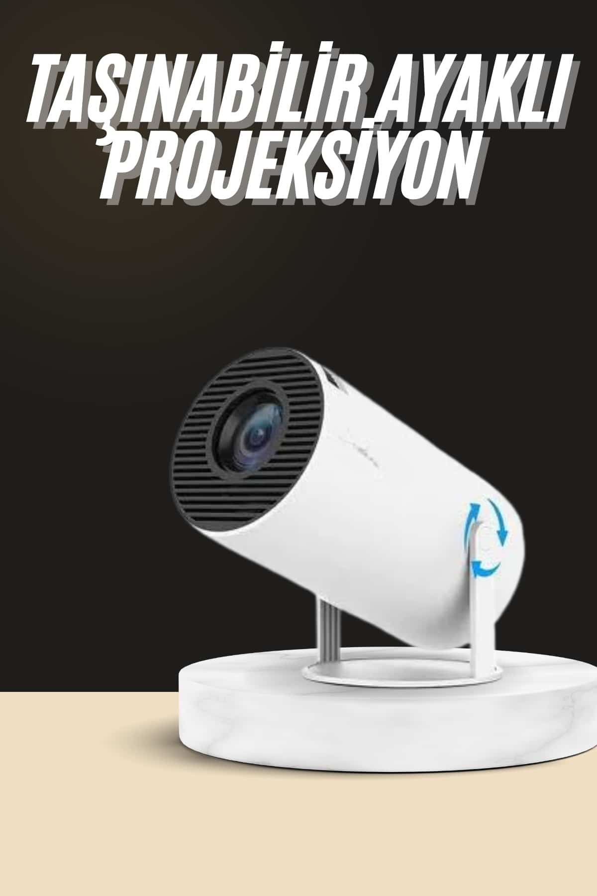 Ayaklı Projeksiyon Taşınabilir Mini Projektör Sinema Projektörü Android - Lisinya Ayaklı Projeksiyon Taşınabilir Mini Projektör Sinema Projektörü Android - Lisinya