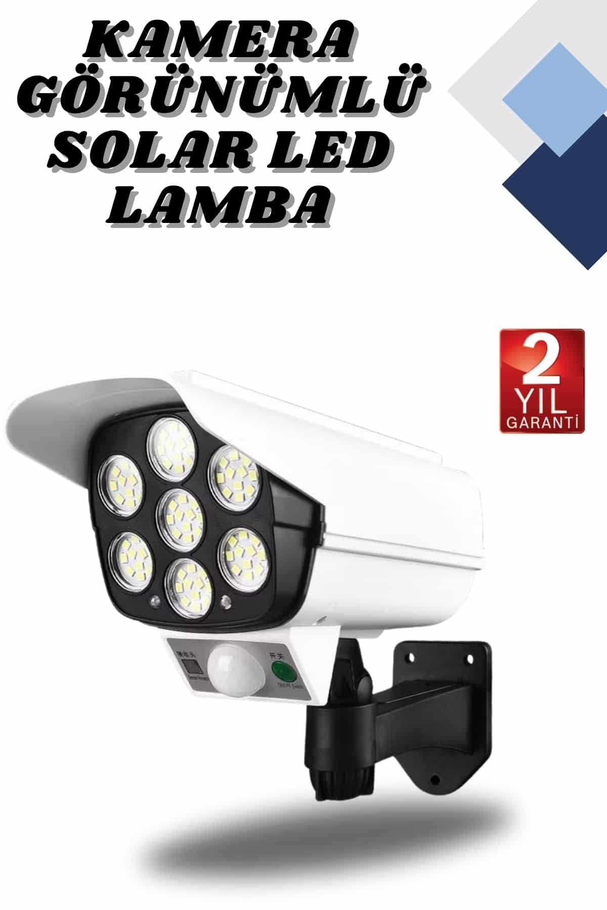 Kamera Görünümlü Led Lamba Dönebilen Bahçe Aydınlatması Duvar Lambası - Lisinya