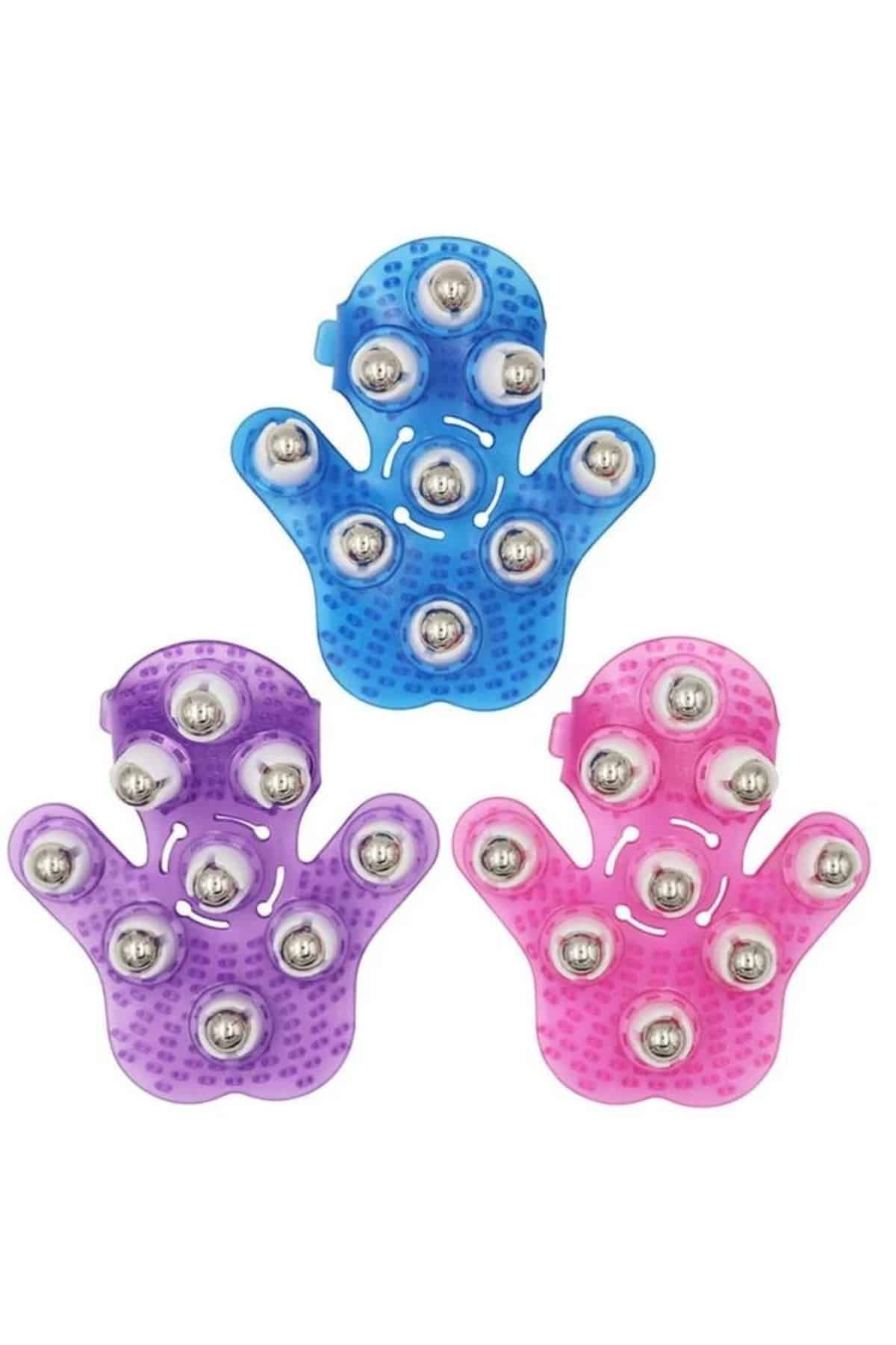 9 Bilyeli Masaj Eldiveni Giyilebilir Plastik Vücut Sıkılaştırıcı - Lisinya