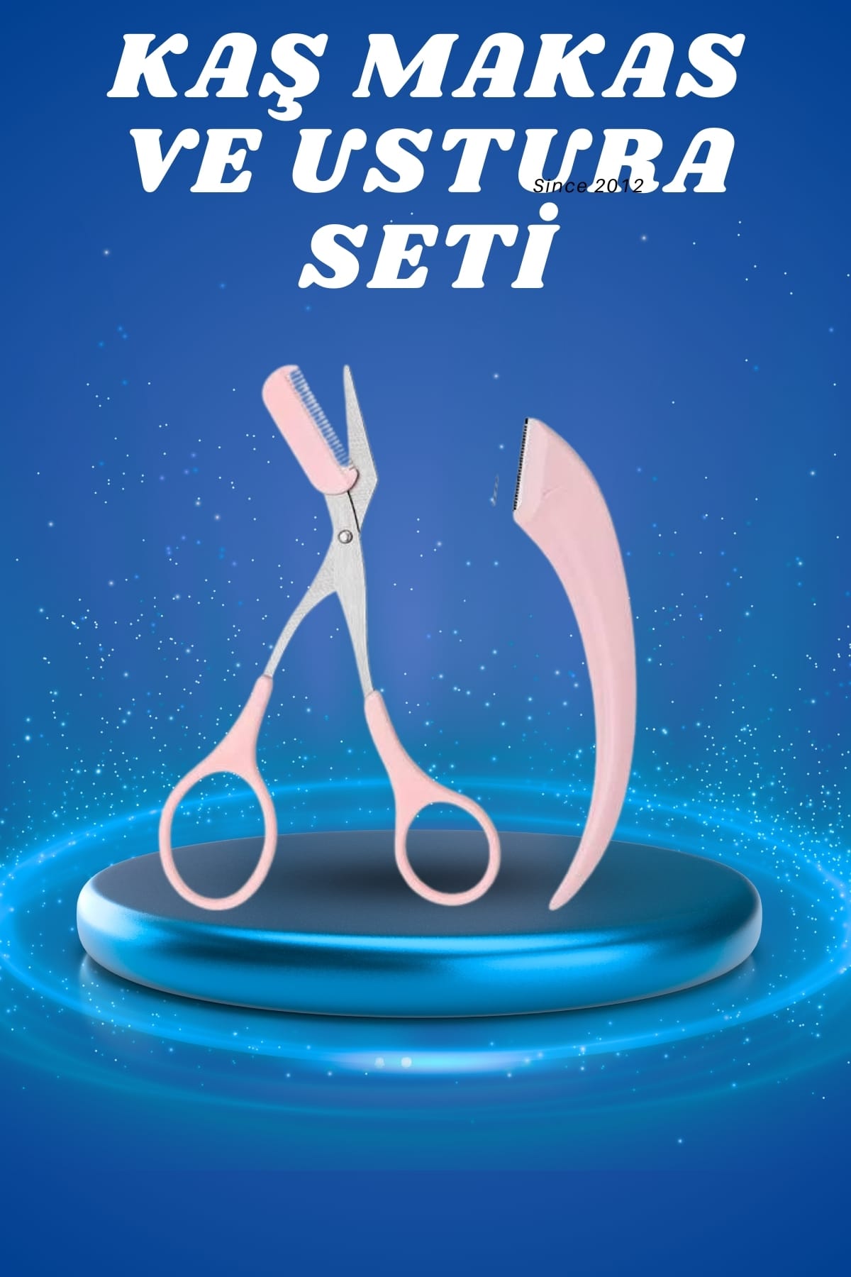 Profesyonel Taraklı Kaş Usturası ve Kaş Makası Bıyık Alma Kaş Usturası - Lisinya