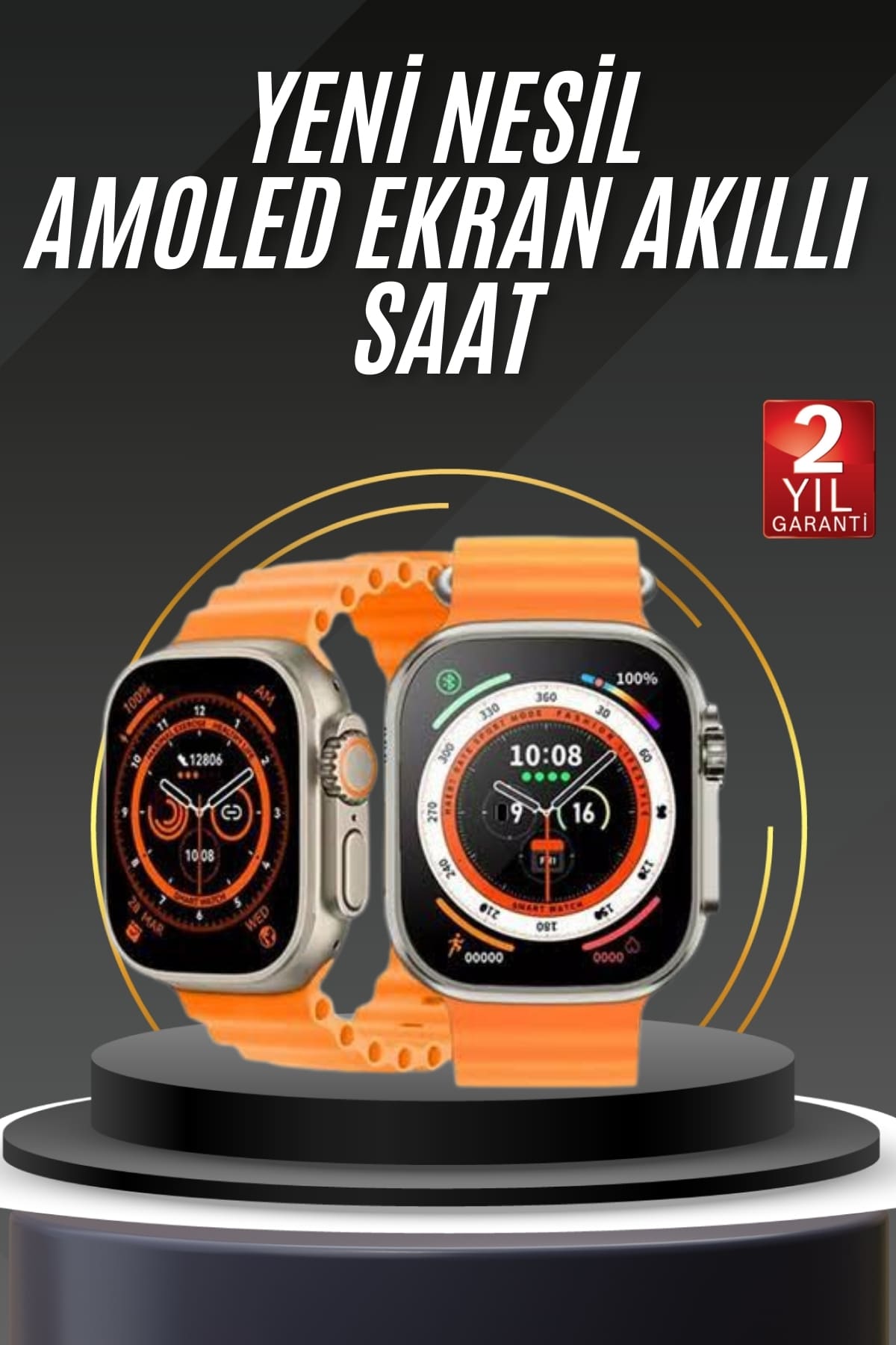Akıllı Saat Android ve İOS Uyumlu 49 MM NFC Özelliği GPS Takibi - Lisinya