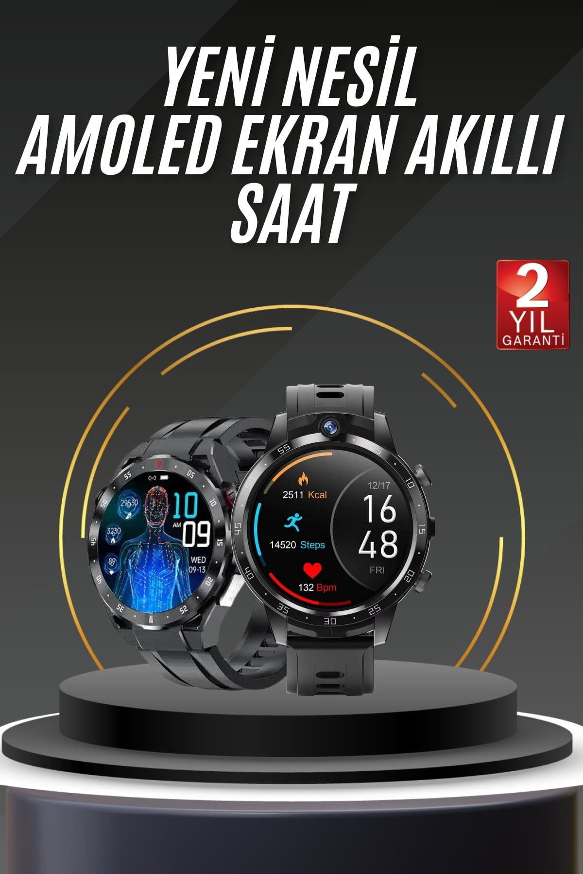 Akıllı Saat Yeni Model Sesli Asistan Bildirim Görme Bluetooth Bağlantılı Müzik Dinleme - Lisinya