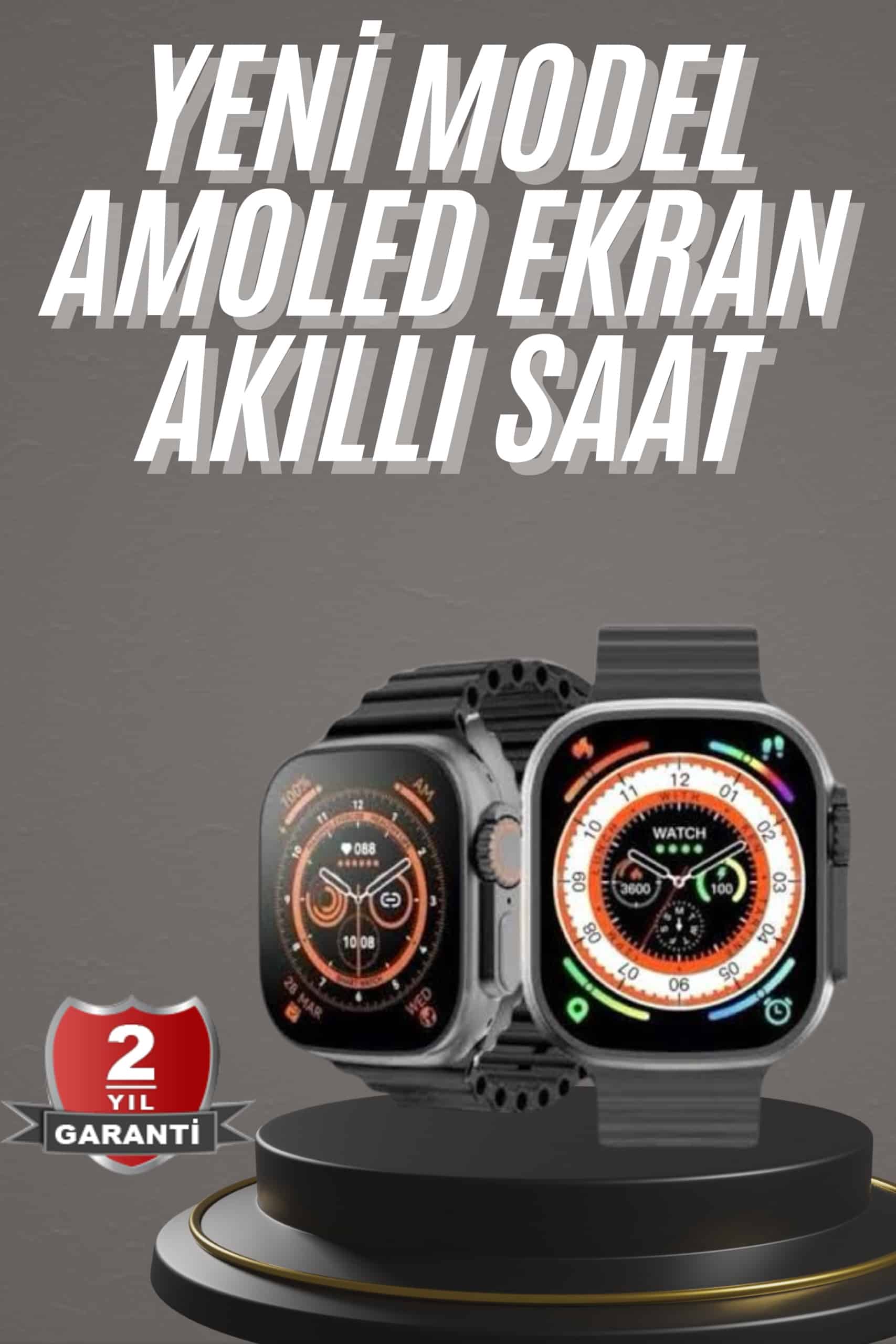 Akıllı Saat Kordon Hediyeli Güçlü Batarya Kapasiteli Titreşimli Bildirim Görme Unisex - Lisinya