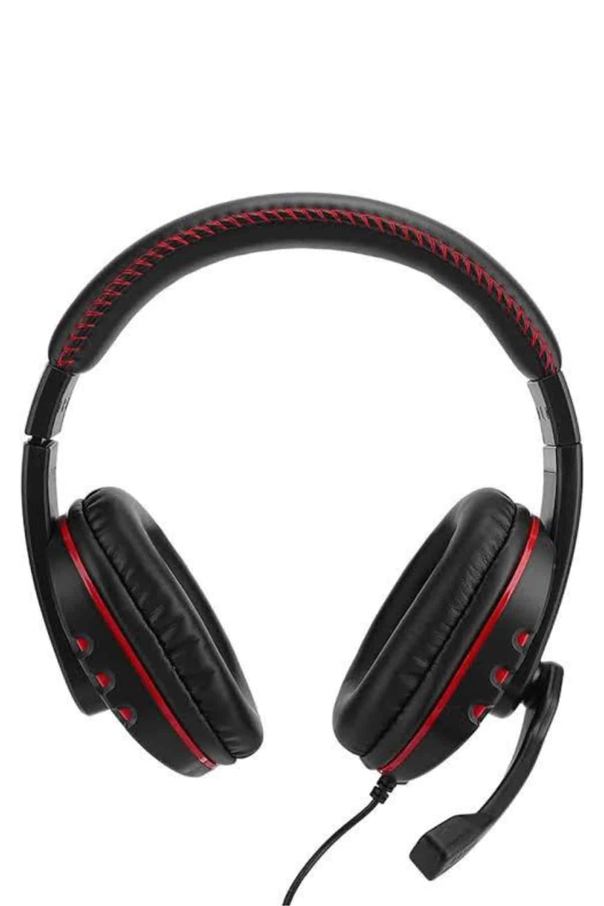 Mikrofonlu Gamer Kulaklık Oyuncu Kulaklığı Yüksek Ses Kaliteli Stereo Yumuşak Yastıklar - Lisinya