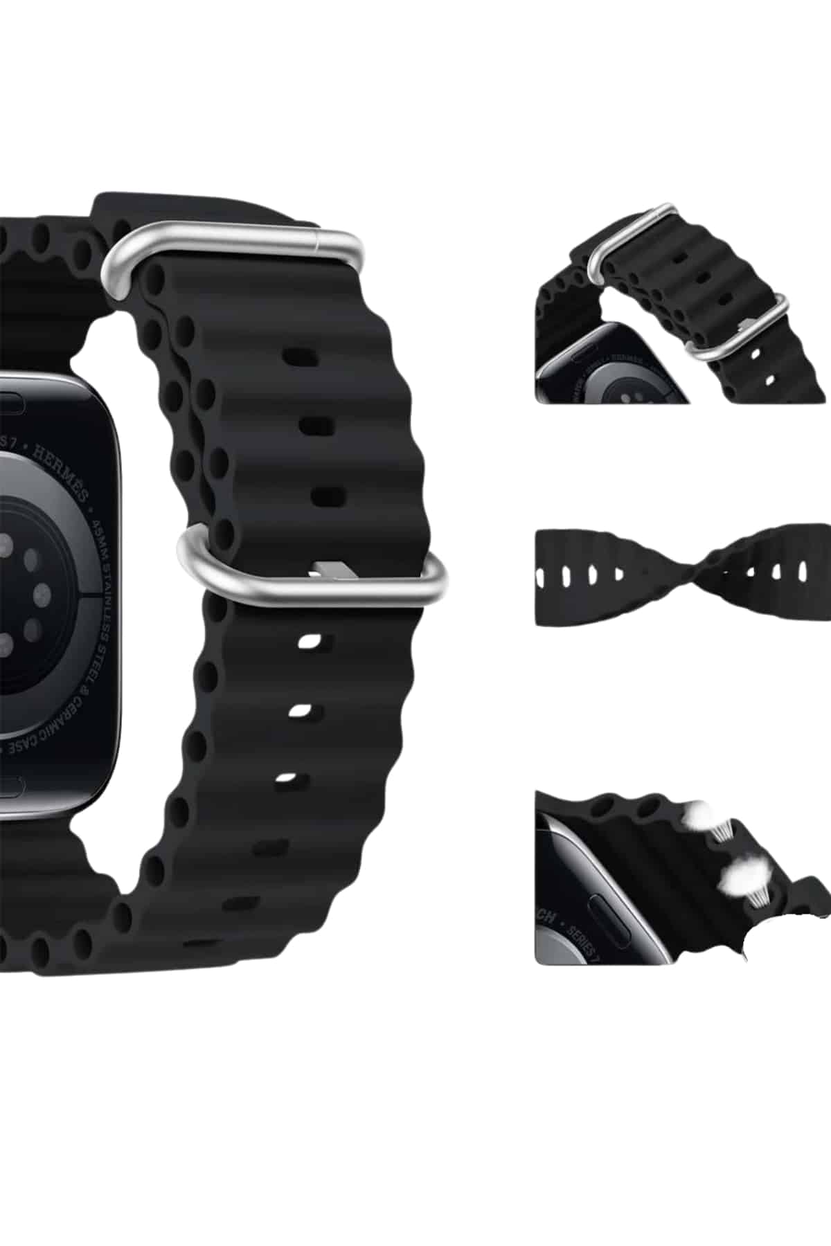 Akıllı Saat Bluetooth Bağlantılı NFC ve GPS Uyumlu Nabız Ölçer Sesli Görüşme - Lisinya