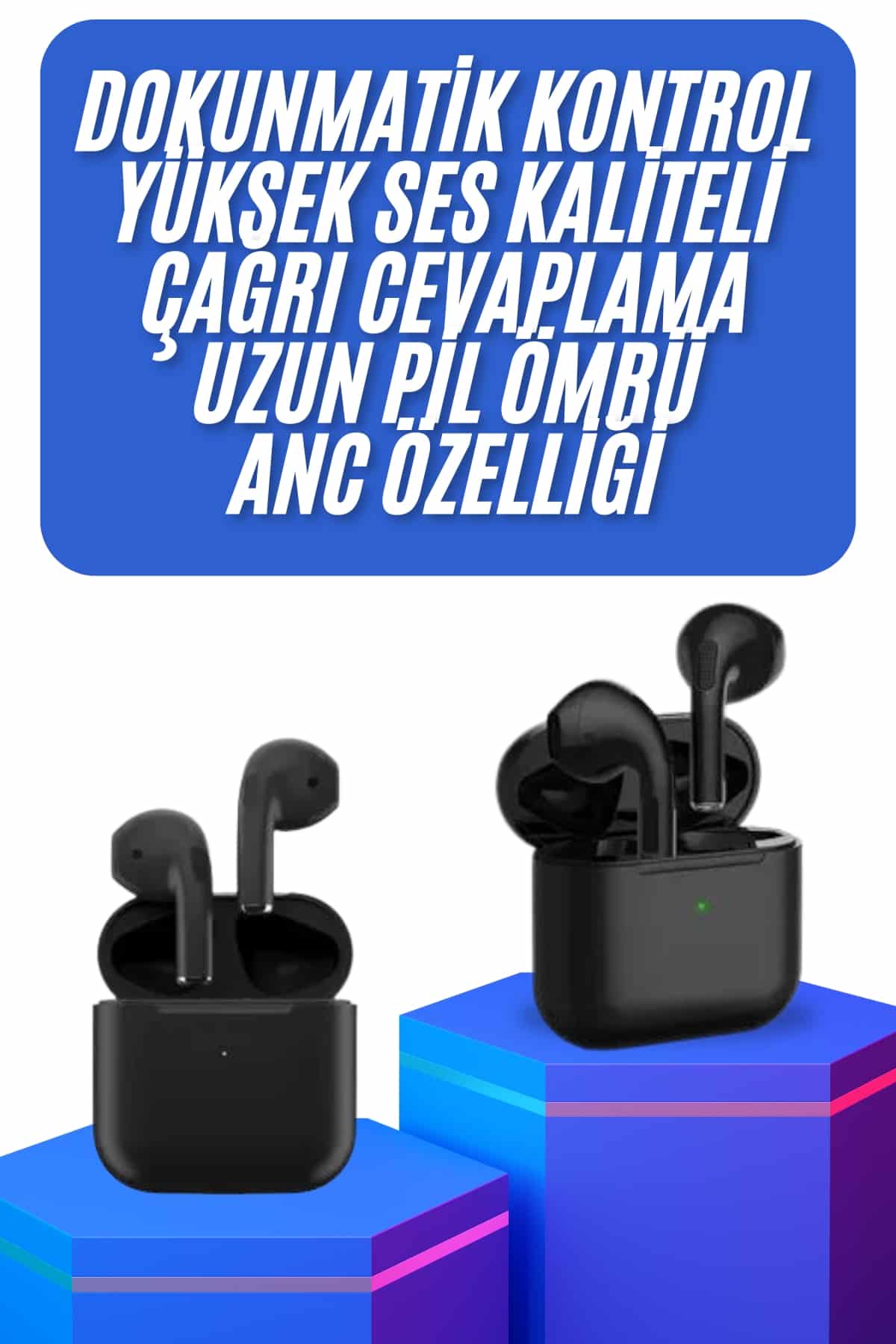 Kablosuz Bluetooth Kulaklık TWS Pro5 Kulaklık ANC Özelliği Dokunmatik Kontrol - Lisinya