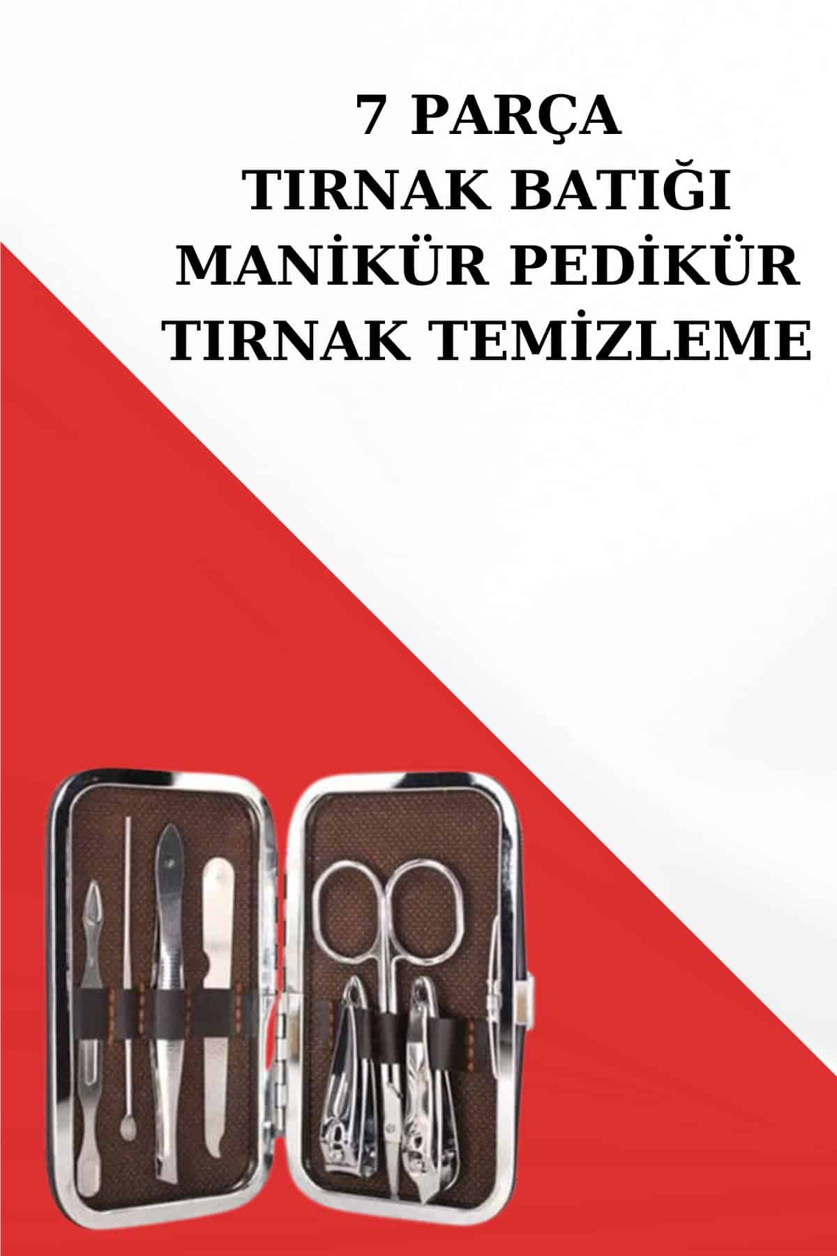 Manikür Pedikür Seti 7 Parça Tırnak Mantarı Tırnak Batığı Temizleme Taşınabilir - Lisinya Manikür Pedikür Seti 7 Parça Tırnak Mantarı Tırnak Batığı Temizleme Taşınabilir - Lisinya