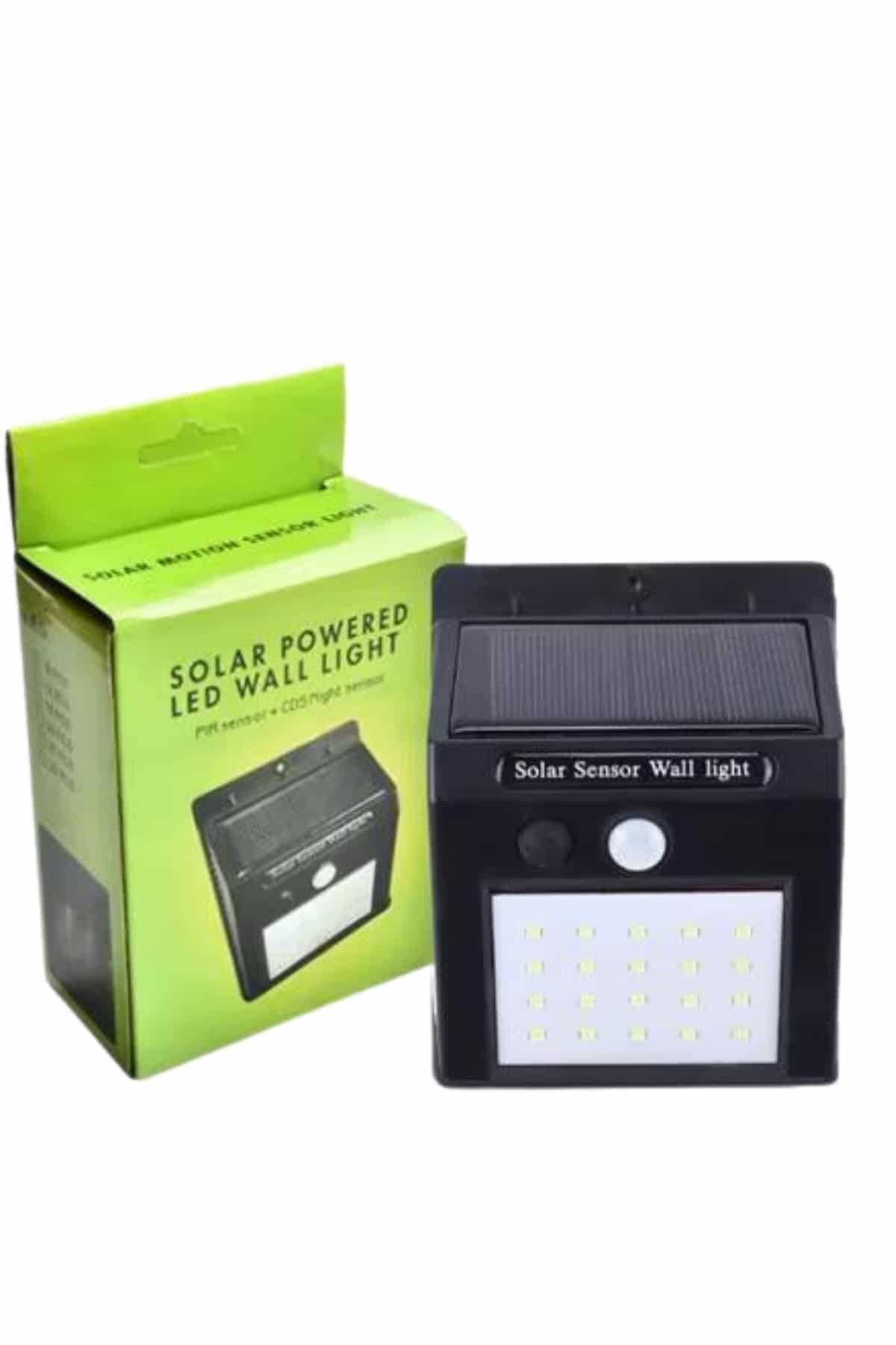 Bahçe Aydınlatma Sensörlü Güneş Enerjili Duvar Lambası 40 Led Işık - Lisinya