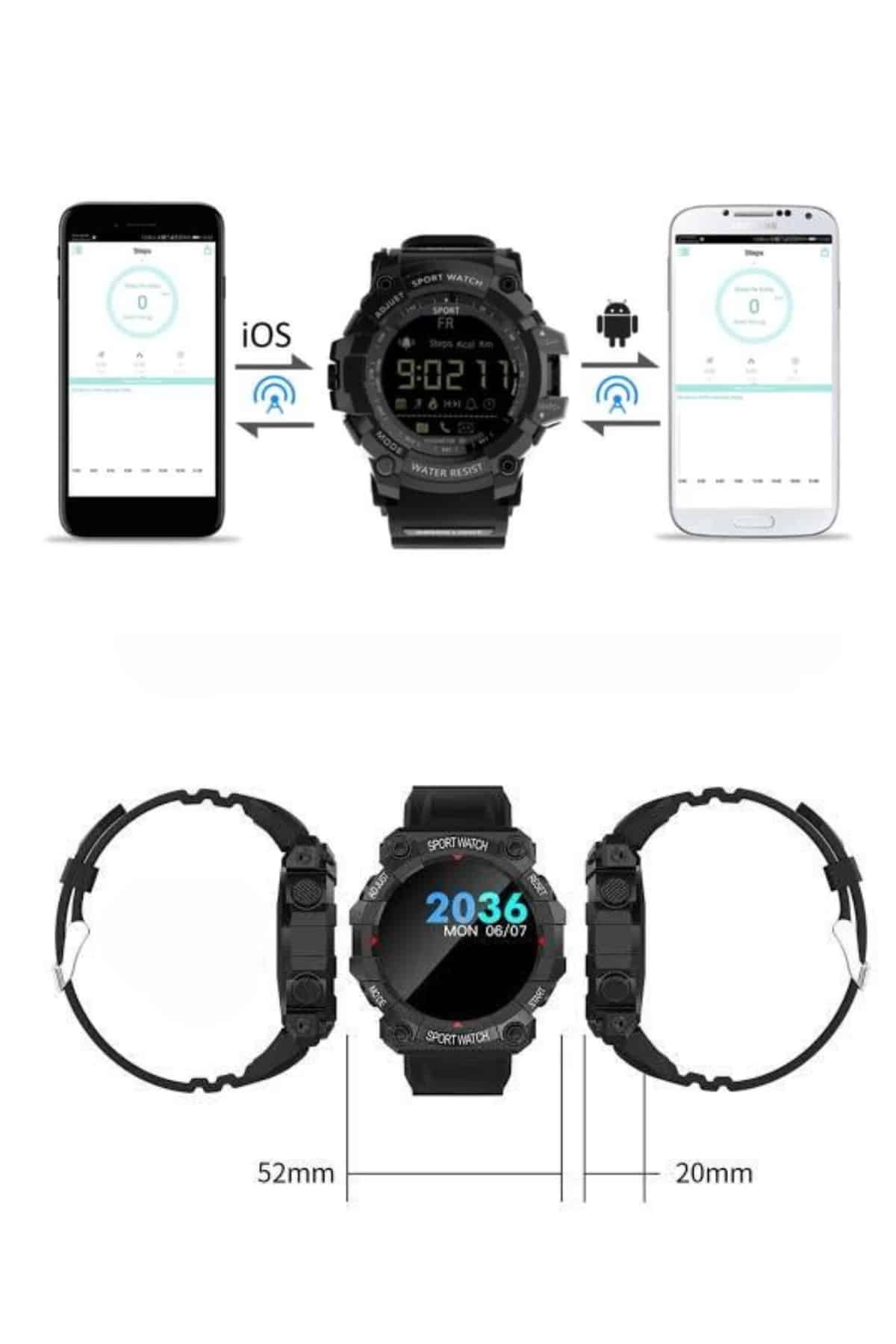 Yeni Nesil Çok Fonksiyonlu Uyku ve Sağlık Takibi Yapabilen Siyah - Lisinya