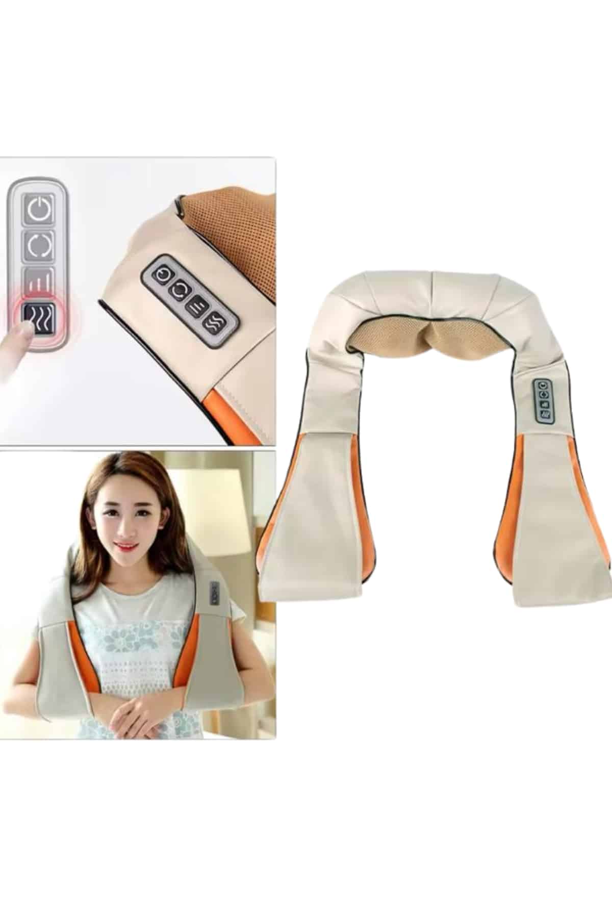 Rahatlatıcı Ovmalı Isıtmalı Boyun Bel Omuz Sırt Masaj Aleti Ve Masaj Cihazı - Lisinya