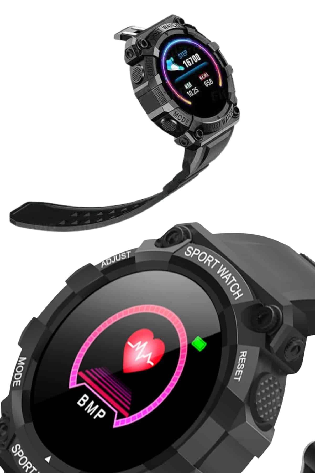 Yeni Nesil Çok Fonksiyonlu Uyku ve Sağlık Takibi Yapabilen Siyah - Lisinya