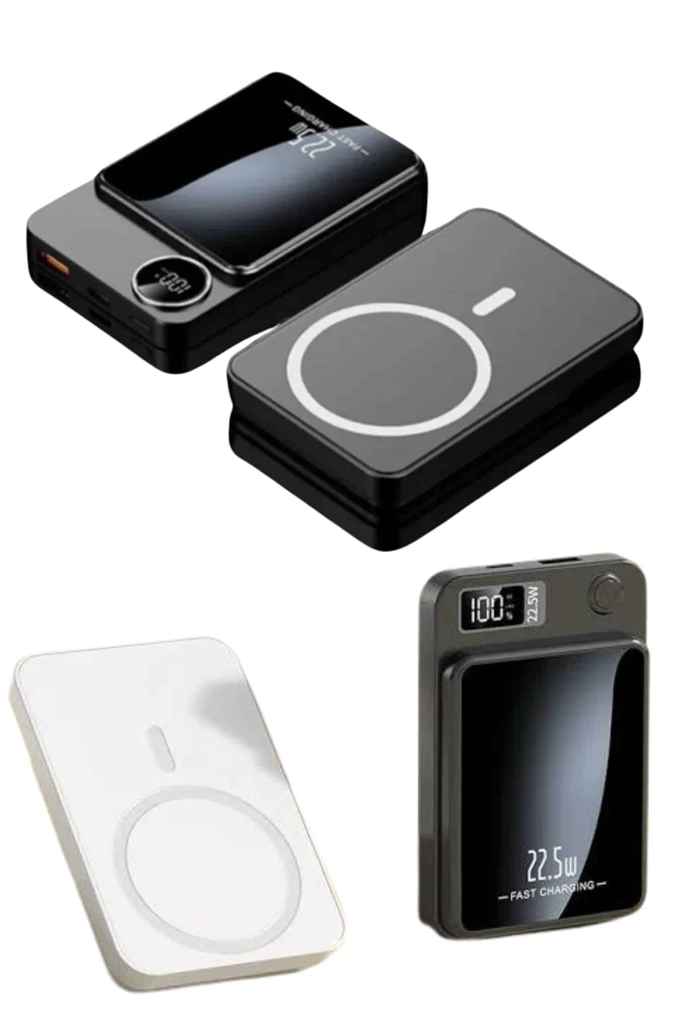 Taşınabilir Şarj Magsafe Powerbank 10.000 mAh Hızlı Şarj Led Göstergeli Kablosuz - Lisinya Taşınabilir Şarj Magsafe Powerbank 10.000 mAh Hızlı Şarj Led Göstergeli Kablosuz - Lisinya