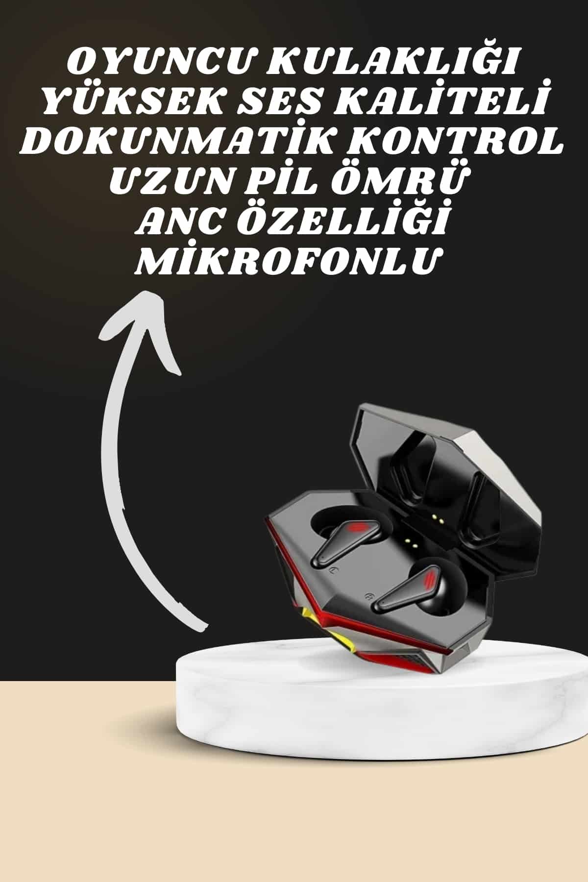 7 Kordonlu Akıllı Saat Ve Oyuncu Kulaklığı Bluetooth Bağlantılı Android ve İOS Uyumlu - Lisinya