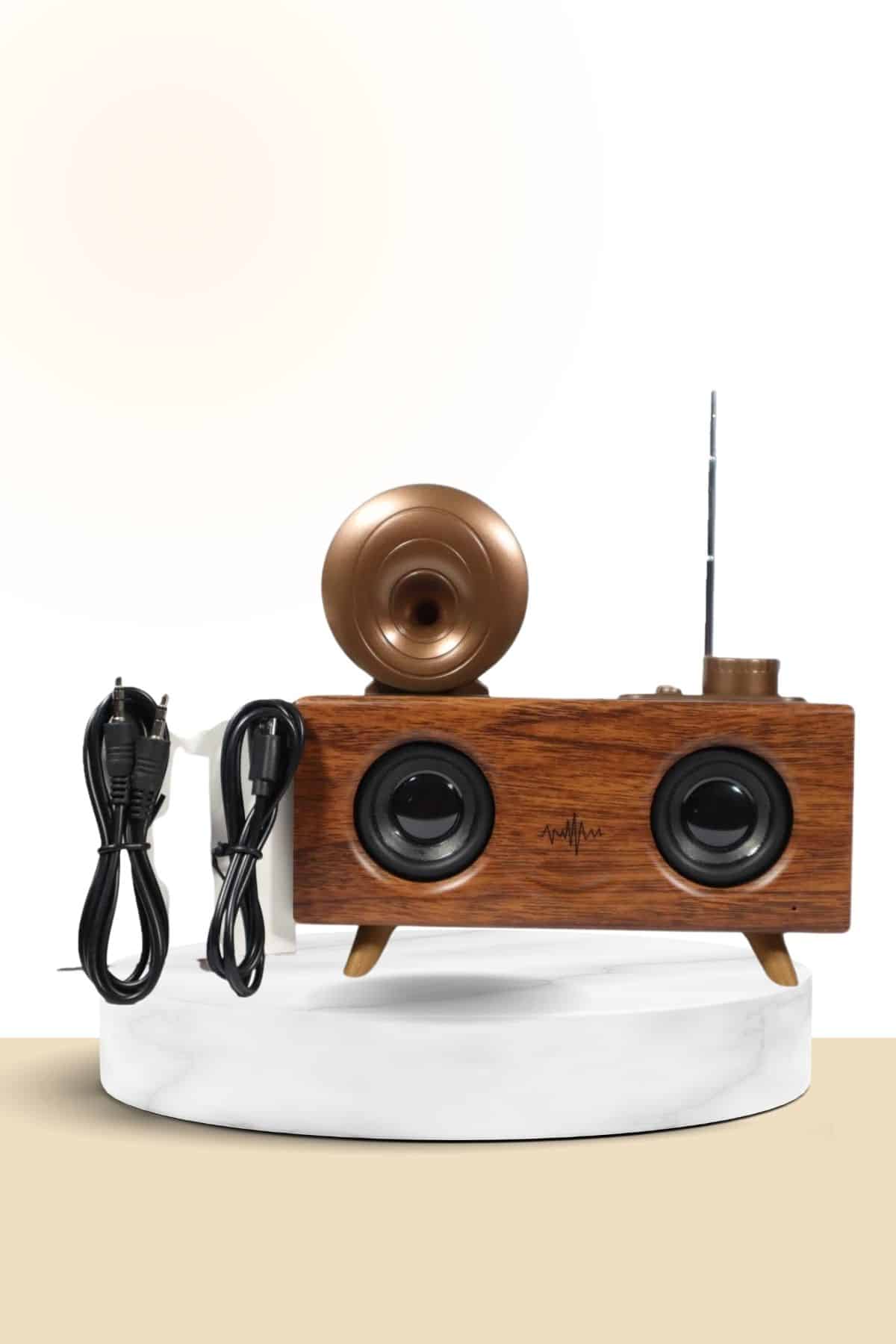 Nostaljik Radyo Bluetooth Bağlantılı Şarjlı Yüksek Ses Kaliteli - Lisinya