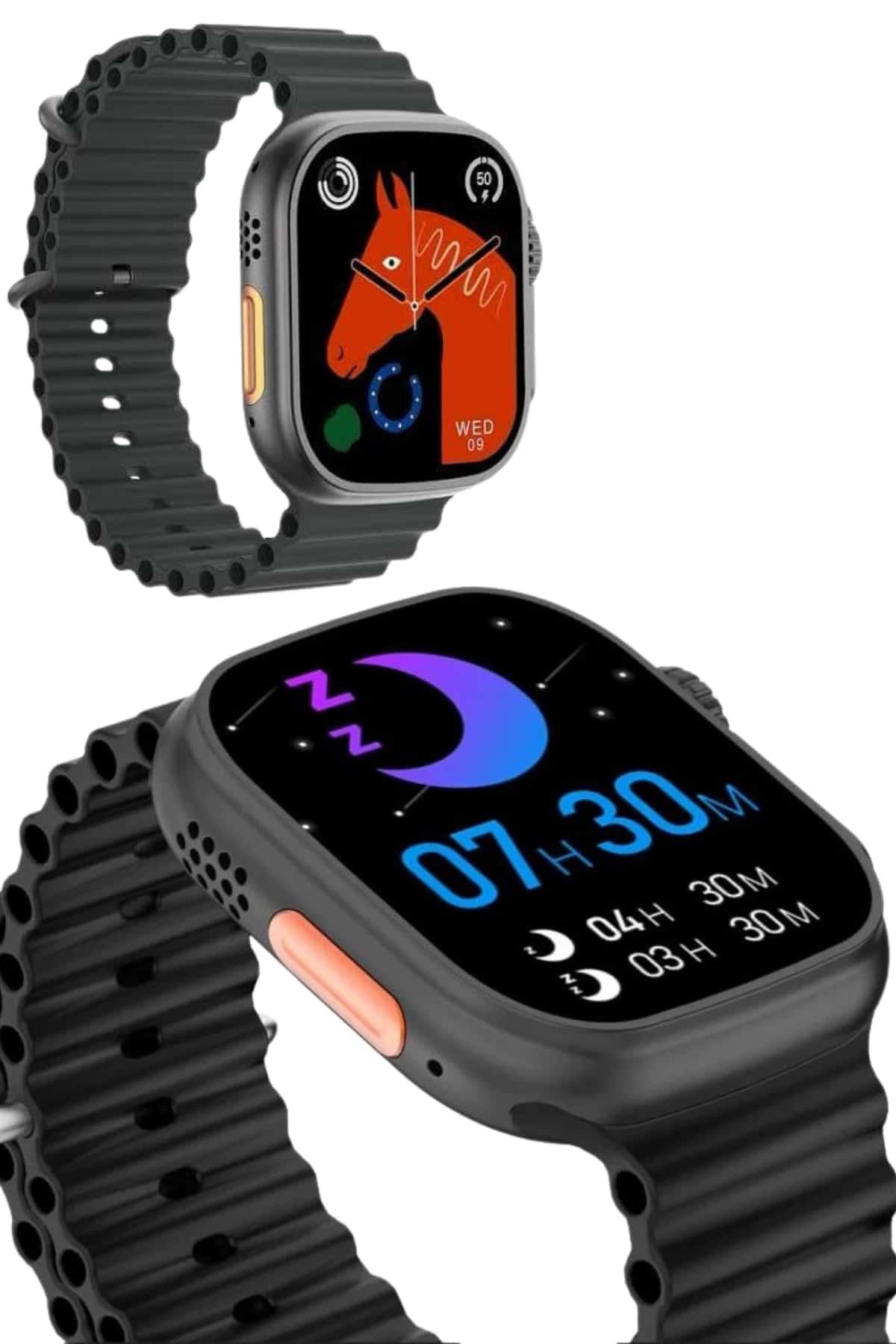 Ultra Akıllı Saat 49 Mm Çift Kordonlu Arama Cevaplama Bluetooth Bağlantılı - Lisinya