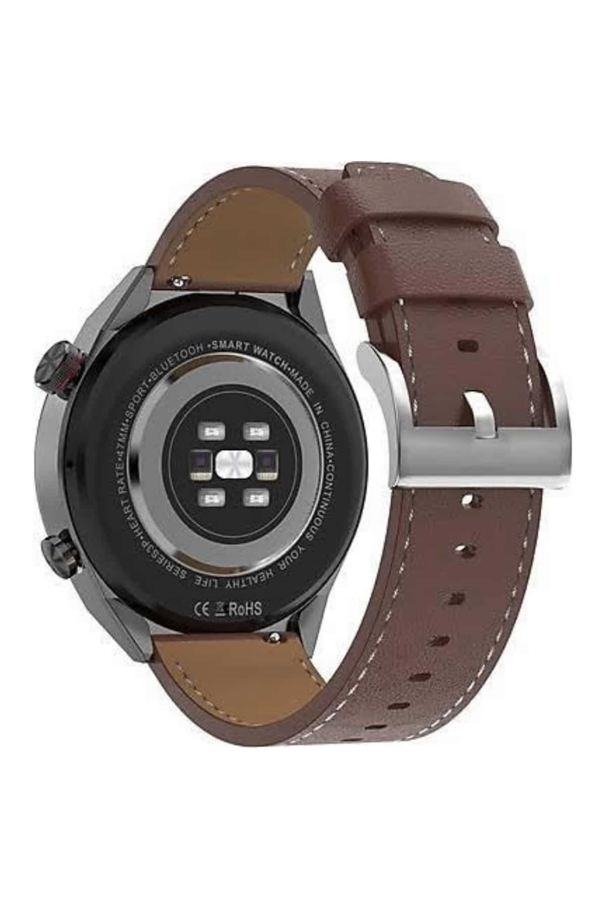 Akıllı Saat Çelik Kordon Çağrı Cevaplama Amoled Ekran Titreşimli Uyku ve Sağlık Takibi - Lisinya