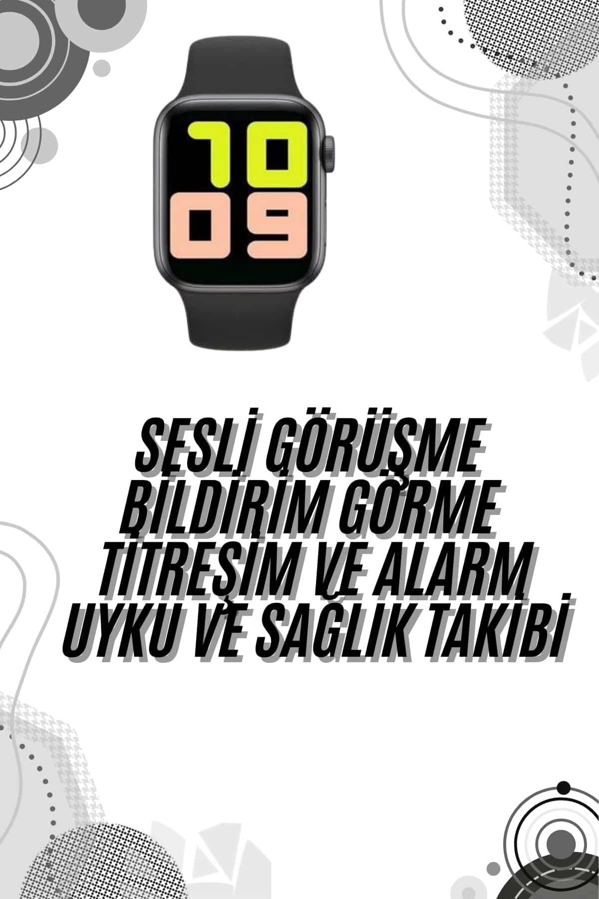 Yeni Nesil En Çok Tercih Edilen Akıllı Saat Müzik Dinleme Tema Değiştirme Çağrı Cevaplama - Lisinya