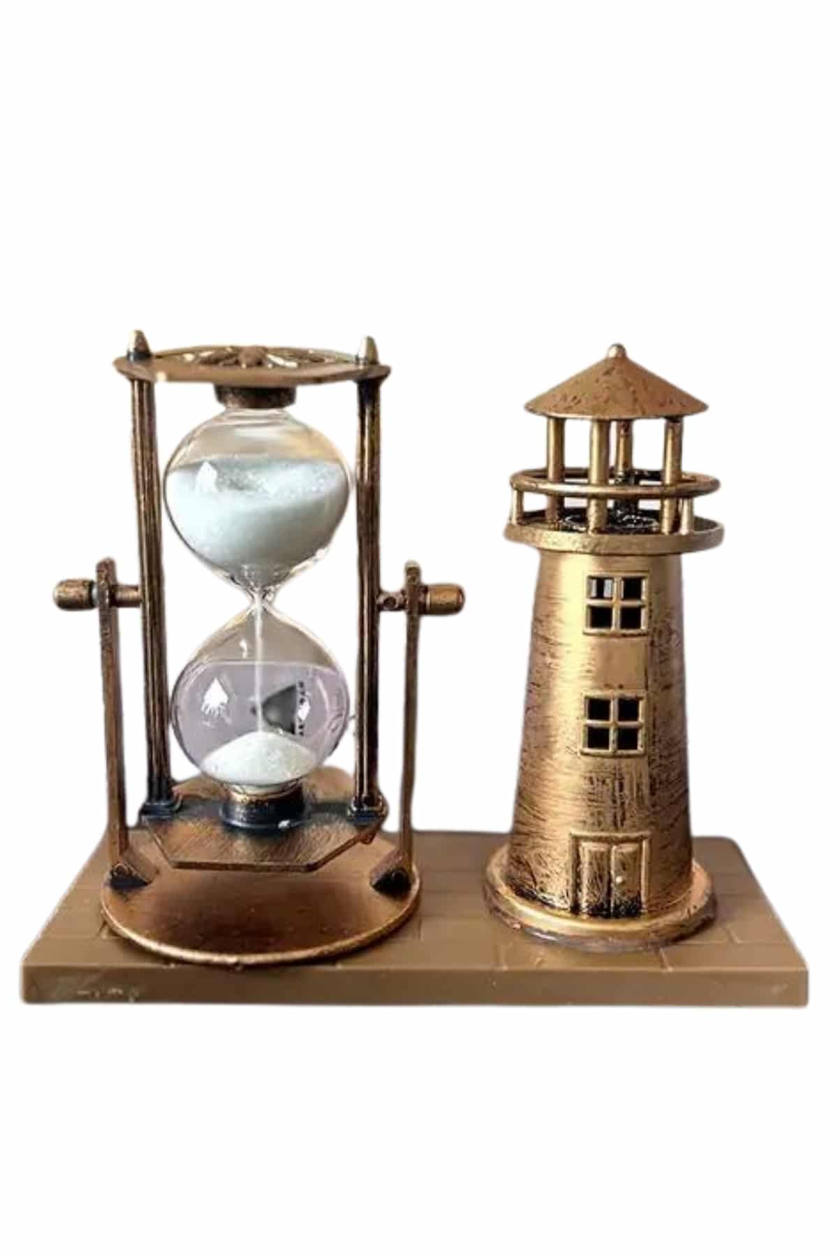Eyfel Kulesi ve Deniz Feneri Dekoratif Masa Biblosu Hediyelik - Lisinya