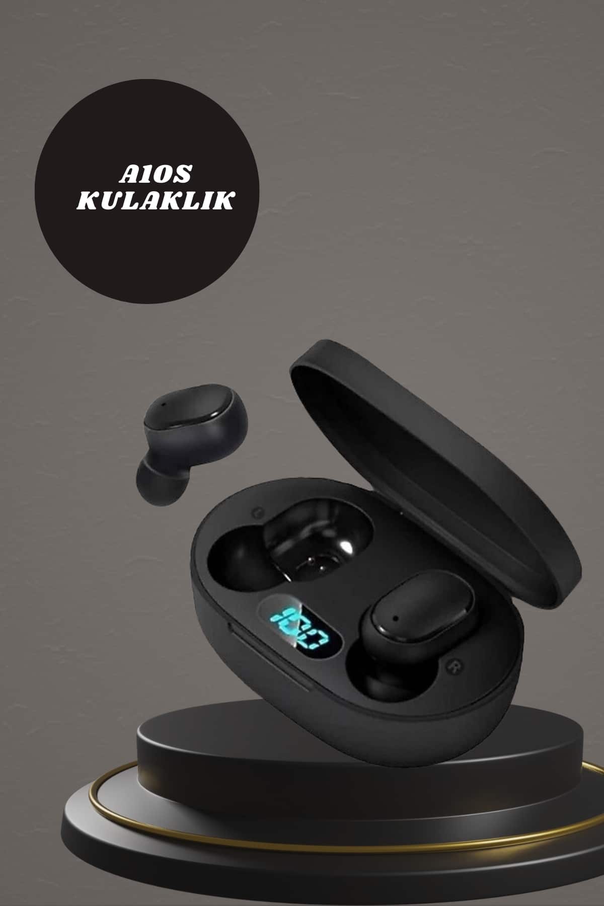 Dijital Göstergeli Kulaklık ve 7 Kordonlu Akıllı Saat Android ve İOS Uyumlu Uyku Takibi Sesli Görüşme - Lisinya