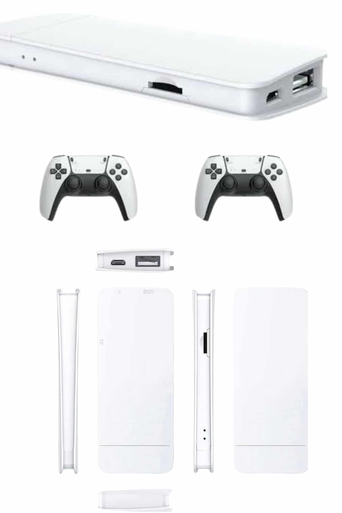 3D Çift Oyun Kollu 4K HD Ekran Nostaljik 20.000 Oyunlu Beyaz Game Box - Lisinya