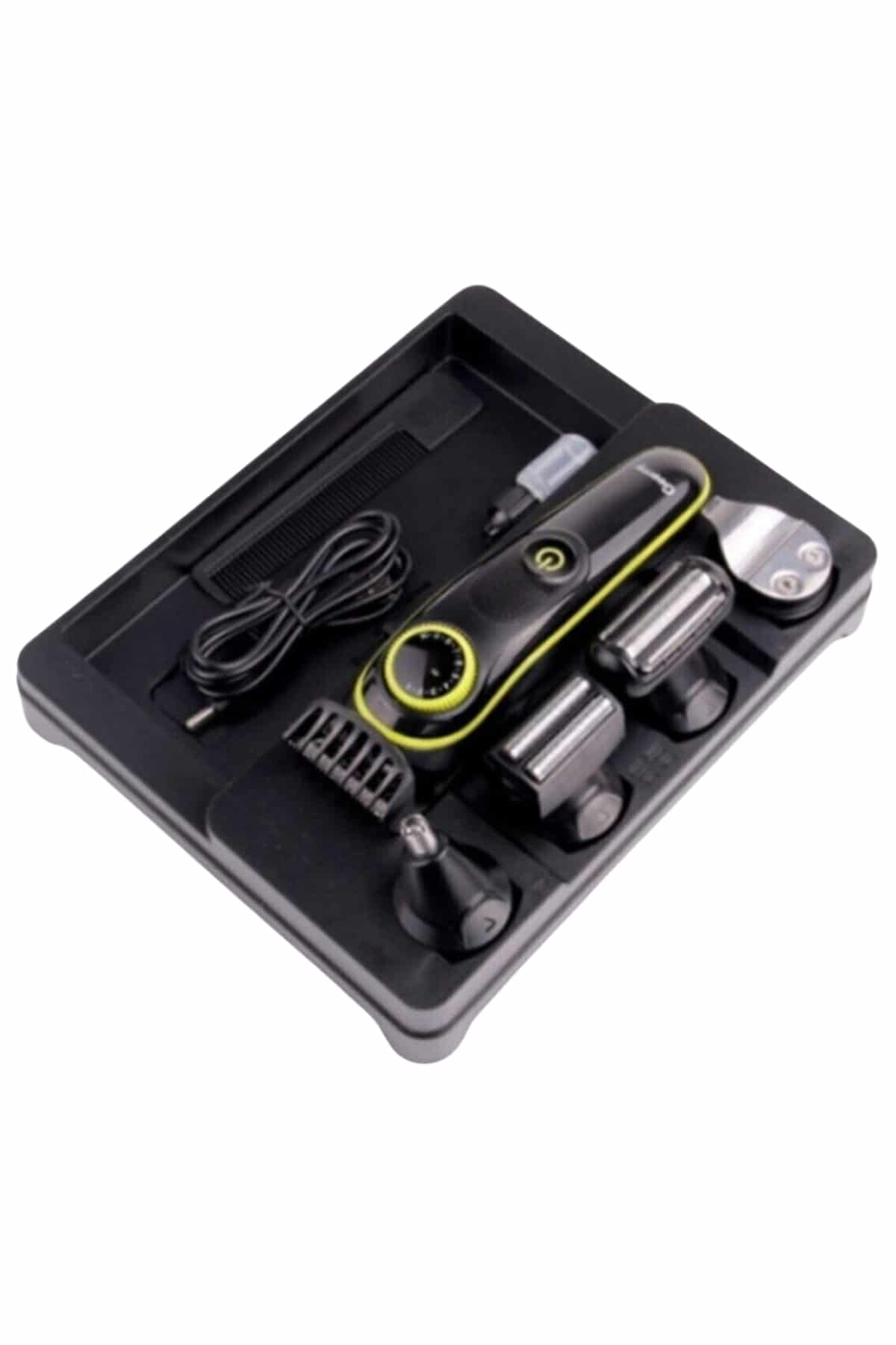 5 Başlıklı Şarjlı Tıraş Makinesi Kablosuz Saç Sakal Burun Tıraşına Uygun - Lisinya