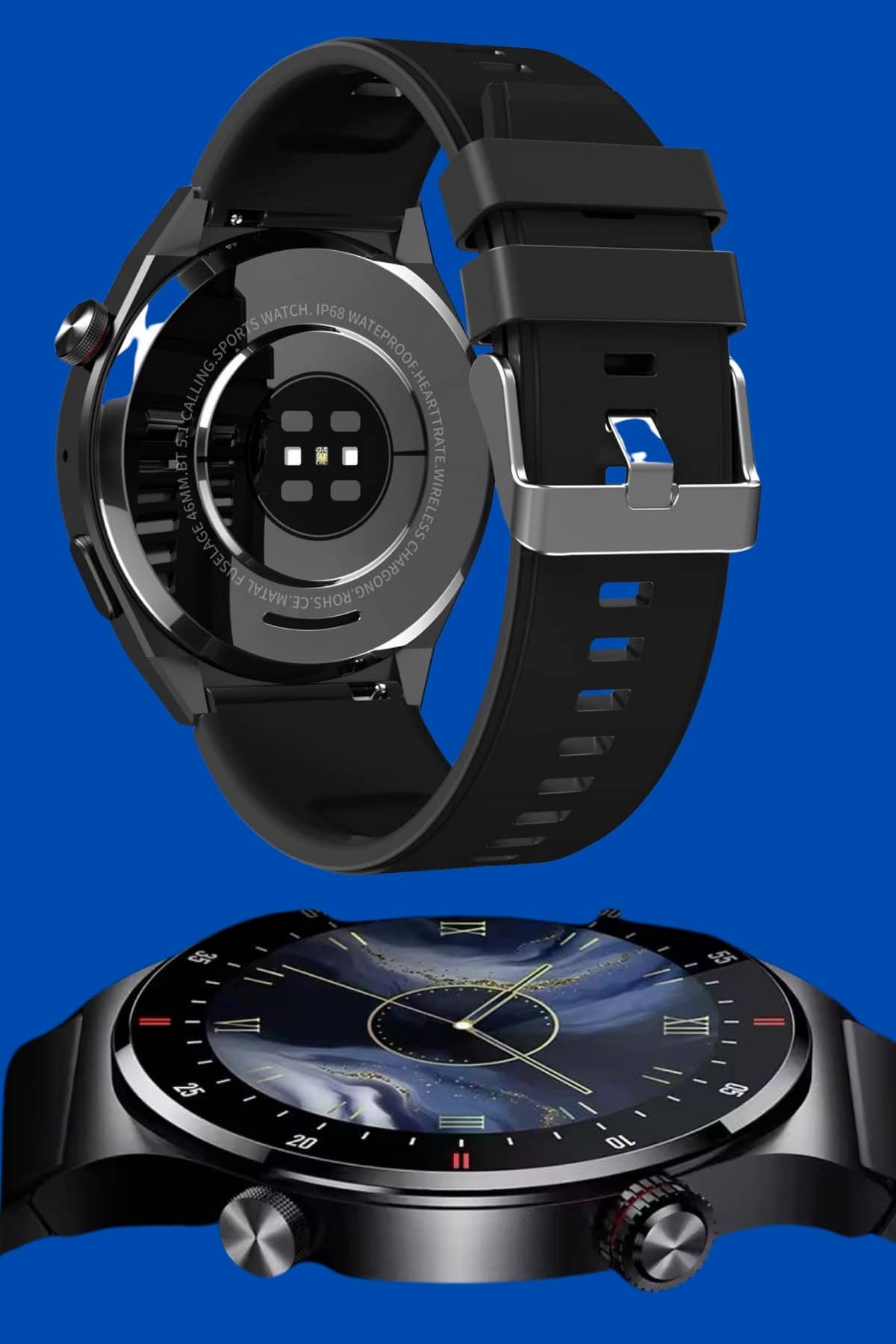 Akıllı Saat Amoled Ekran Bluetooth Bağlantılı Sesli Görüşme Nabız Ölçer - Lisinya