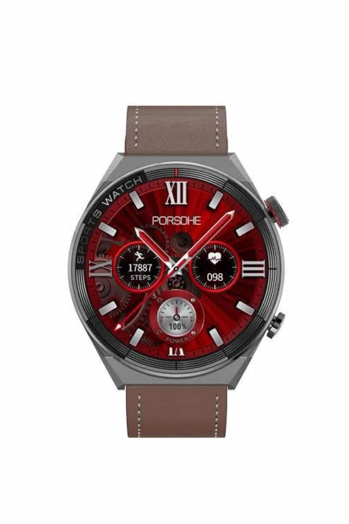 Akıllı Saat Çelik Kordon Çağrı Cevaplama Amoled Ekran Titreşimli Uyku ve Sağlık Takibi - Lisinya