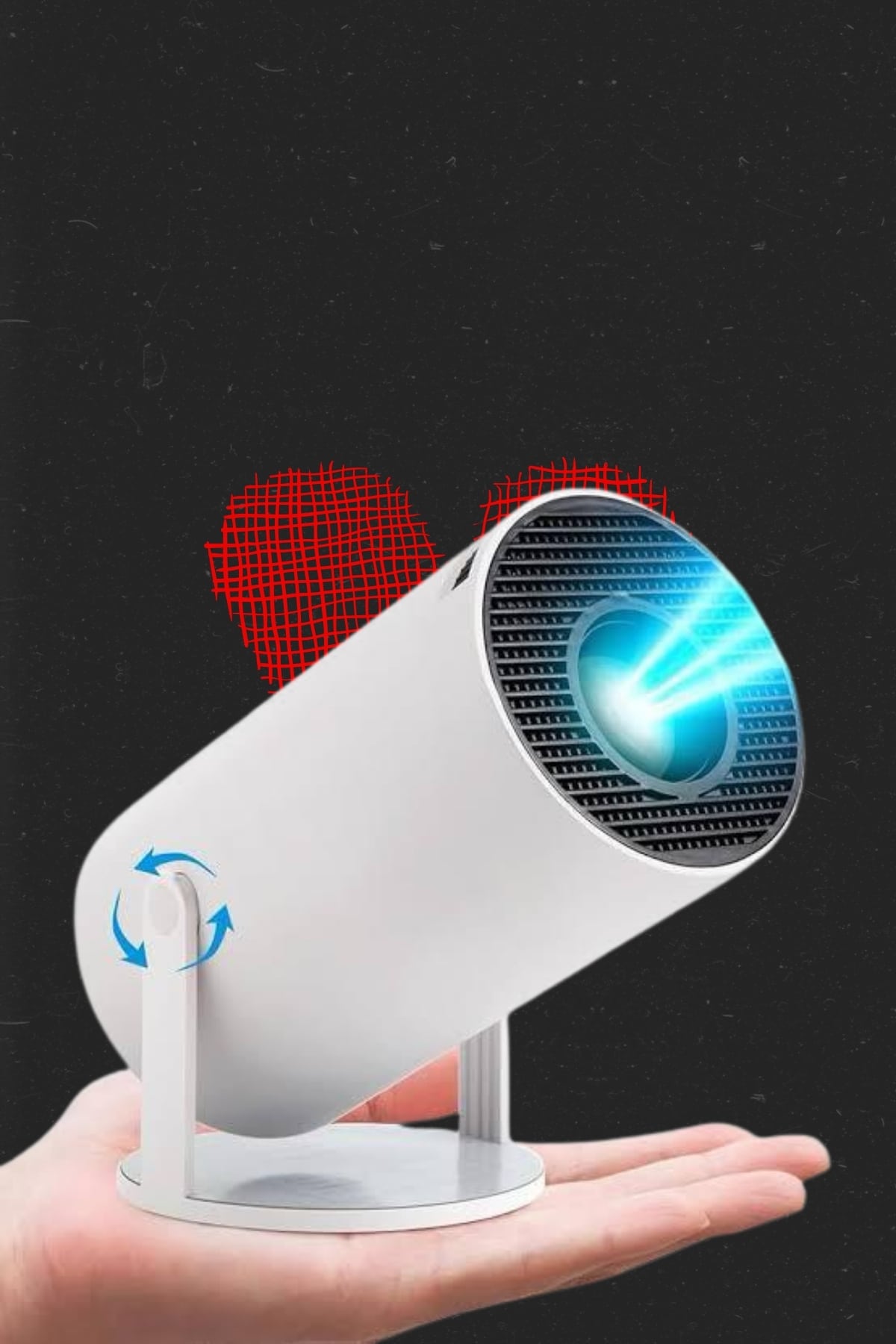 Sevgiliye Özel Hediye Ayaklı Sinema Projektörü Projeksiyon - Lisinya