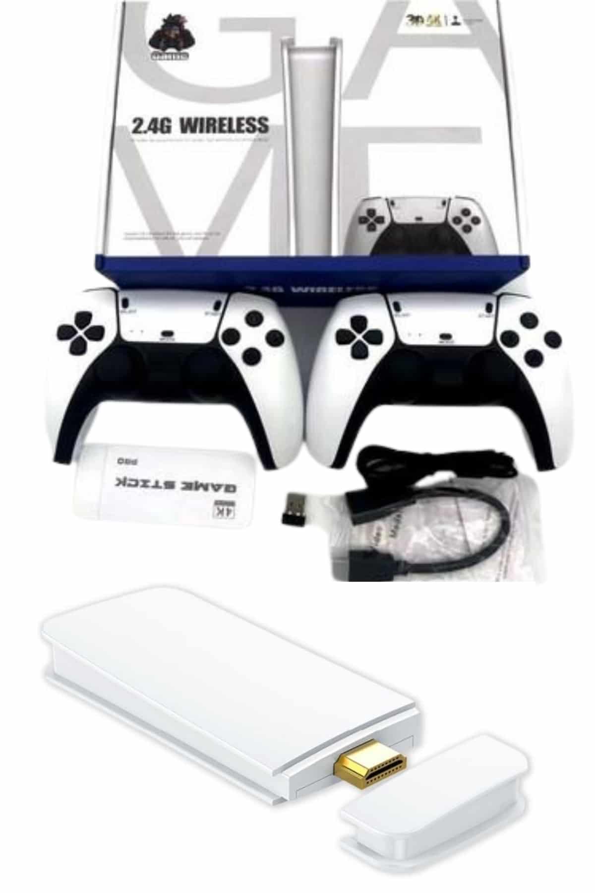 Game Stick 4K Retro Çift Kollu Atari Oyunlari +20000 Oyunlu Konsol Nostalji - Lisinya