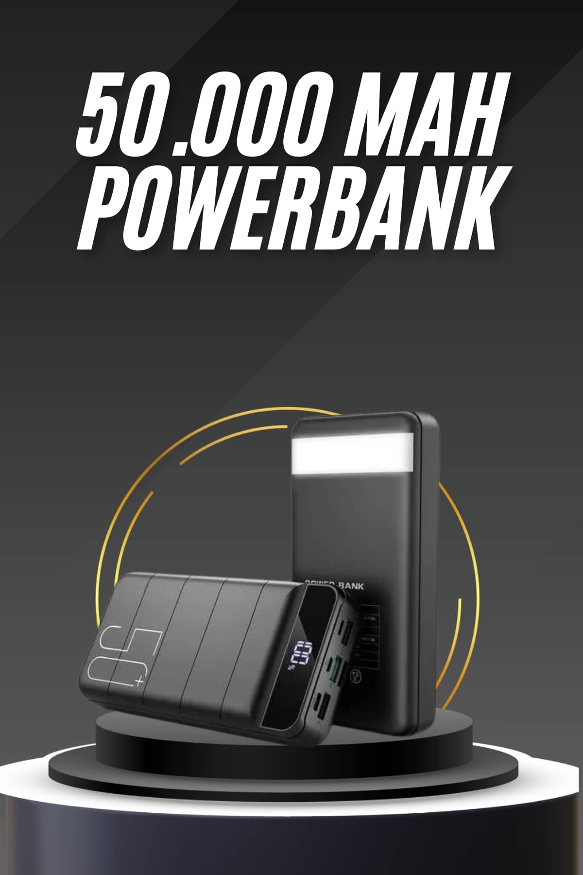 50.000 Mah Led Dijital Göstergeli USB Çıkışı Powerbank - Lisinya