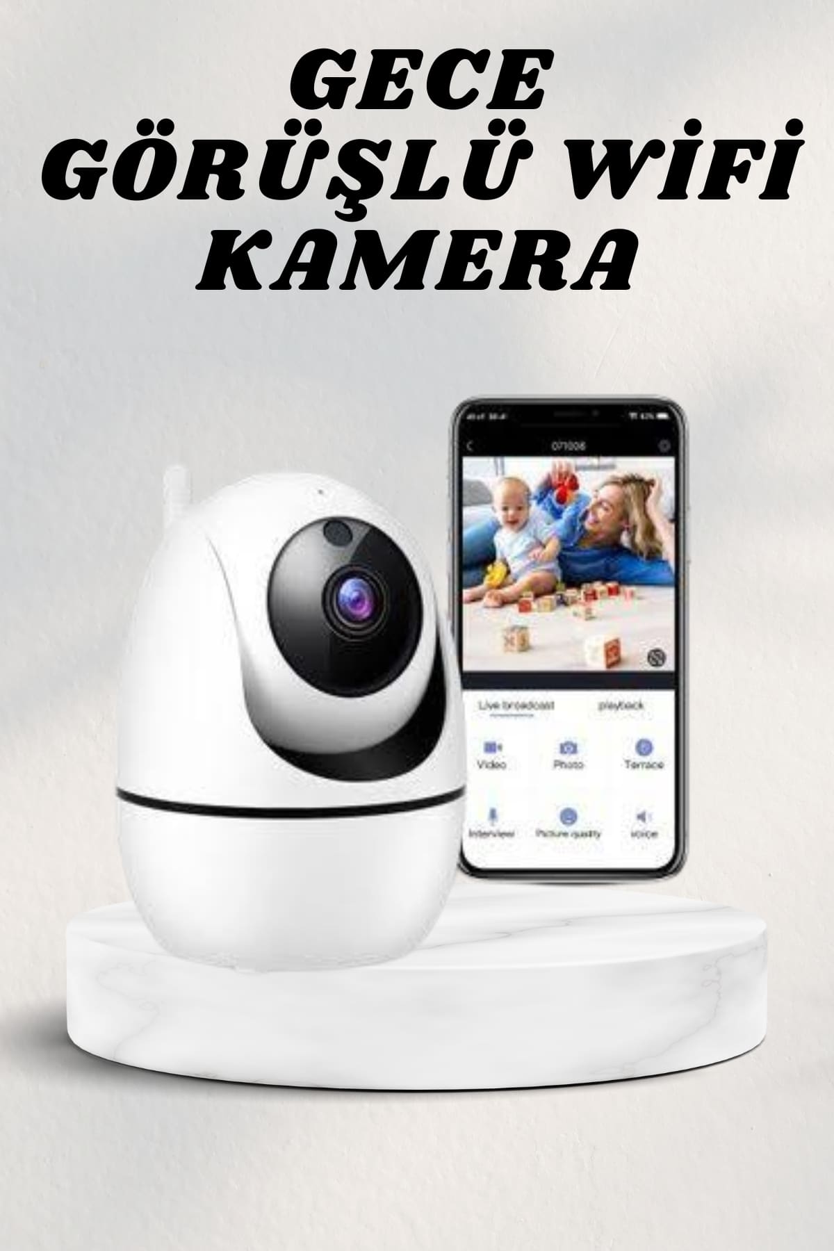 Wifi Kamerası Kablosuz Wifi Güvenlik Kamerası - Lisinya