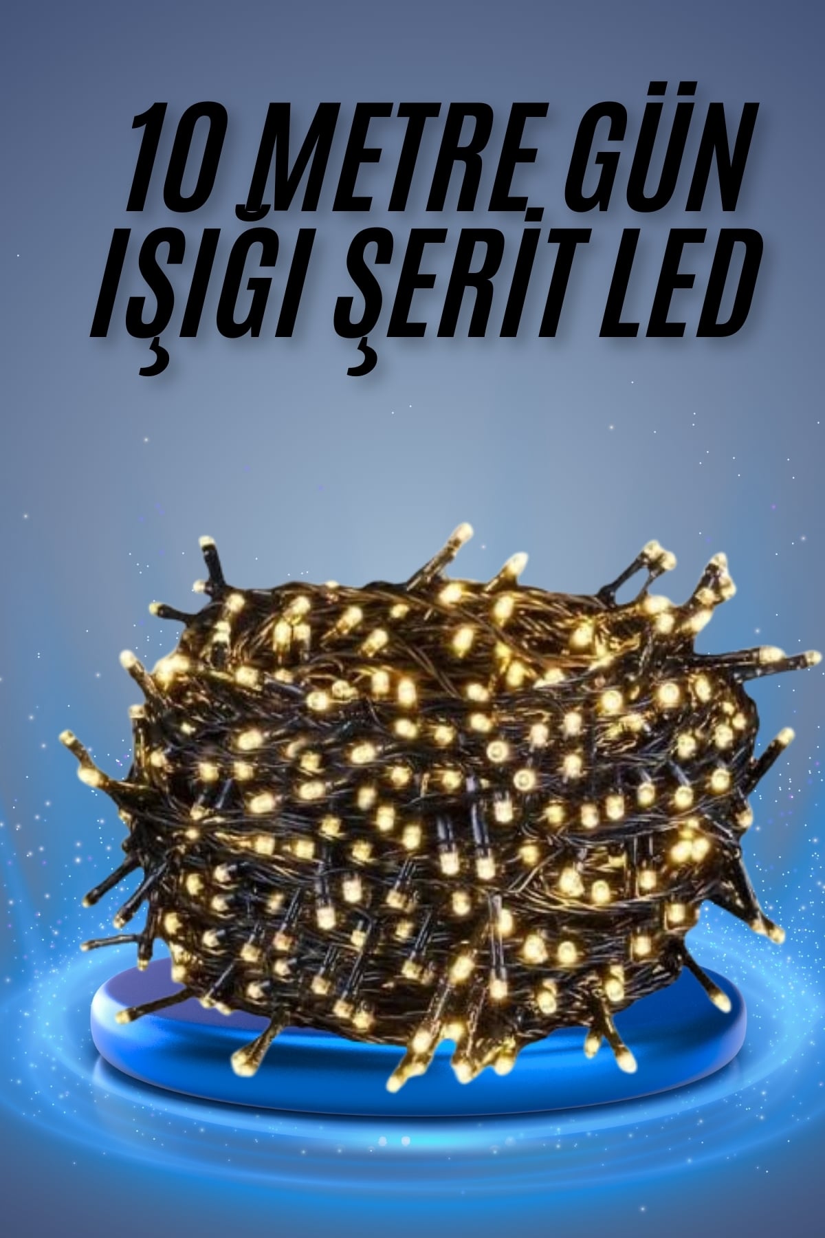 Led Işık Ağaç Süsleme Ampüllü Dekoratif Aydınlatma 10 Metre Gün Işığı - Lisinya