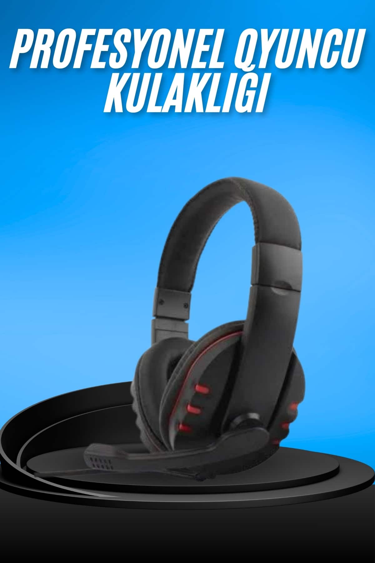 Oyuncu Kulaklığı Kulak Üstü Kablolu Gaming Kulaklık Mikrofonlu ANC Özelliği - Lisinya