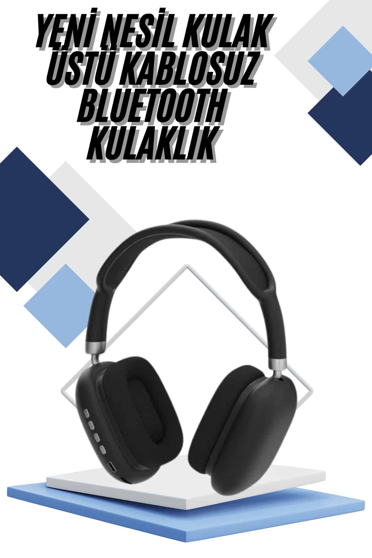 Yeni Nesil Bluetooth Kulaklık Kulak Üstü ANC Özelliği Yüksek Ses Kaliteli - Lisinya