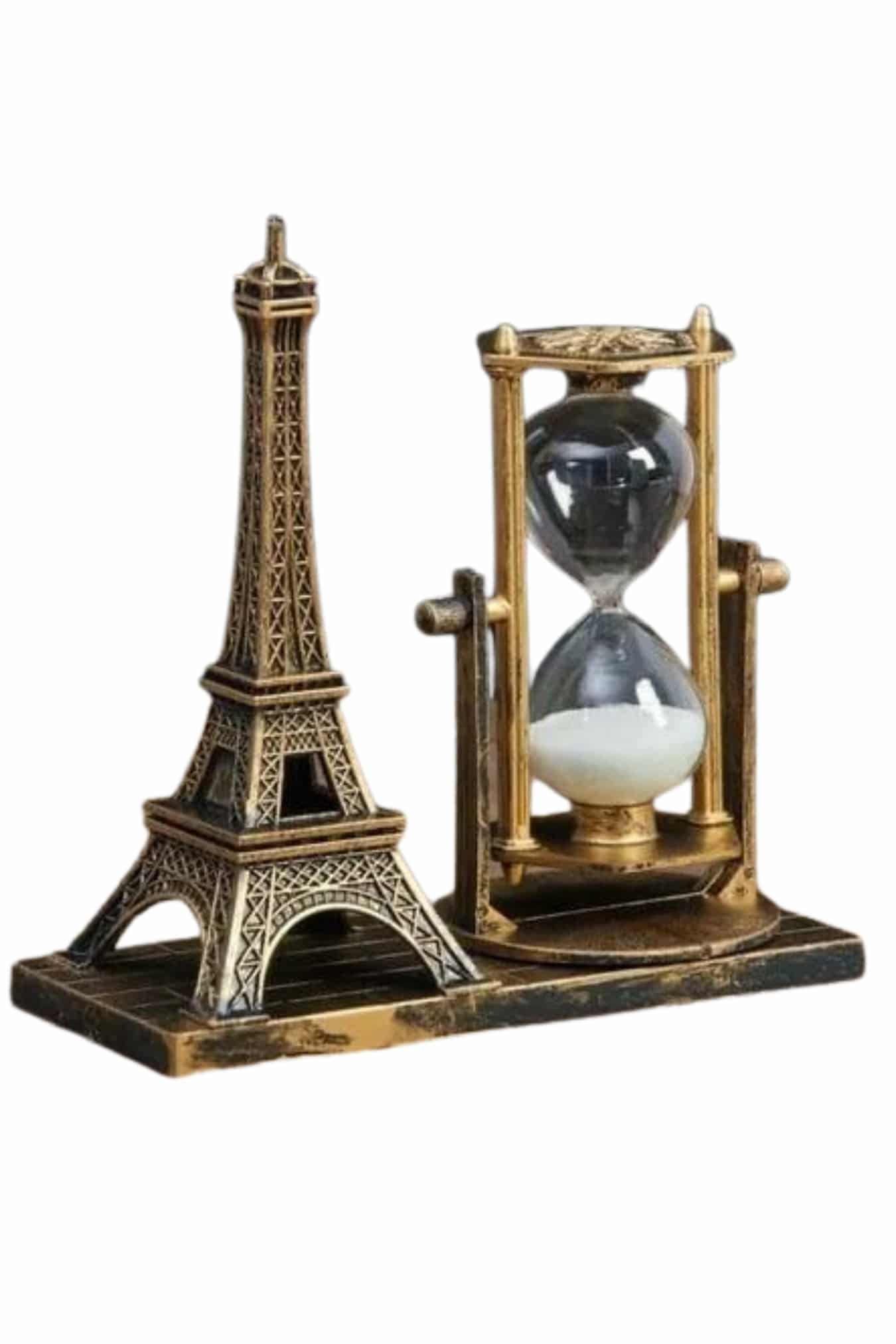 Masa Biblosu Dekoratif Süs Kum Saati Eyfel Kulesi Hediyelik Kum Saati - Lisinya