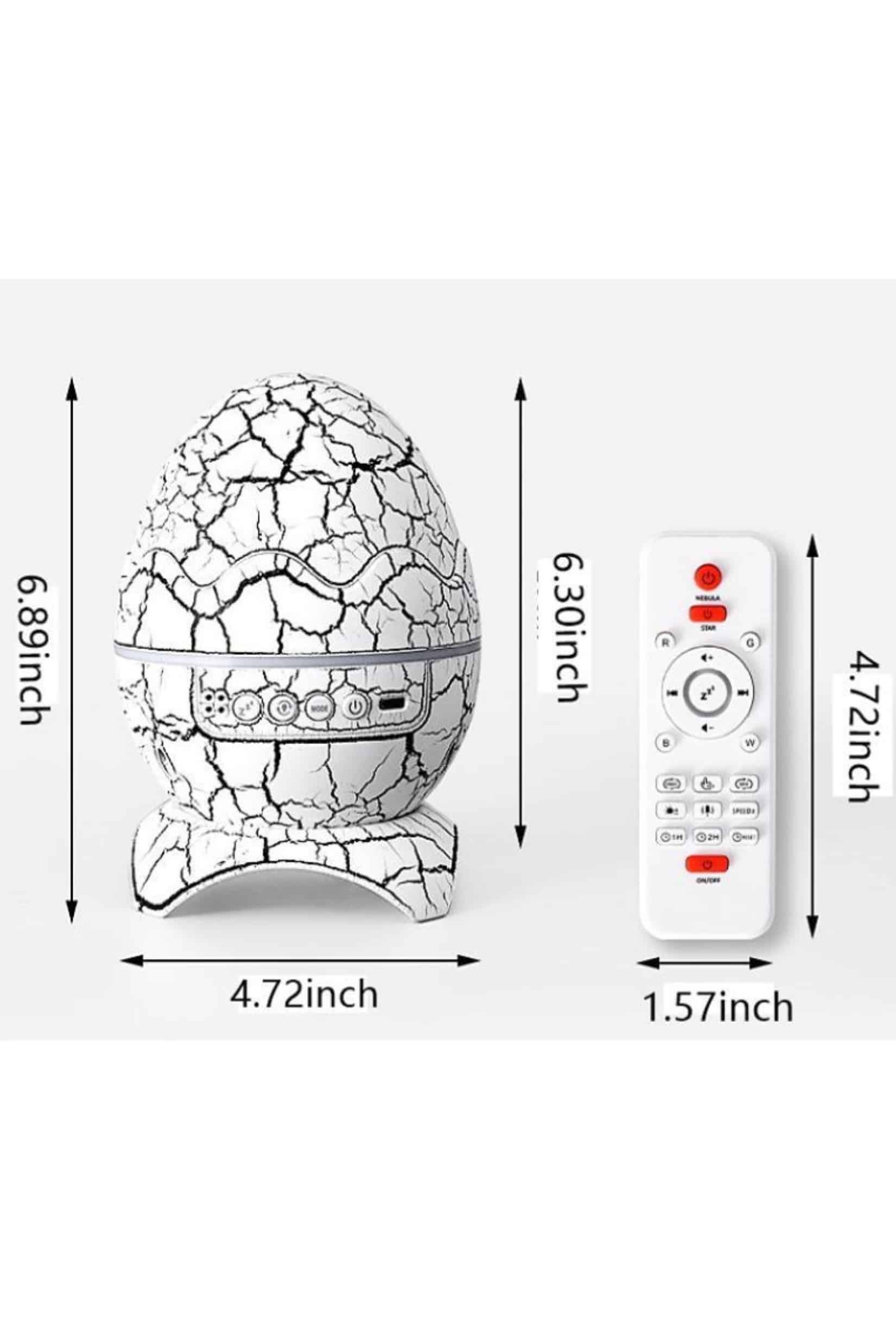 Yumurta Şeklinde Su Dalgalı Bluetooth Speaker Lamba Renkli Şarjlı - Lisinya