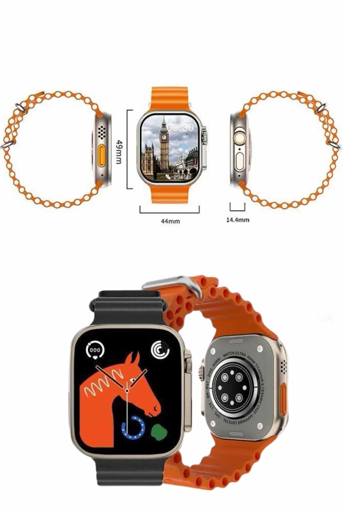 Yeni Nesil Bluetooth Bağlantılı Akıllı Saat Sosyal Medya Girişli Uyku Takibi - Lisinya