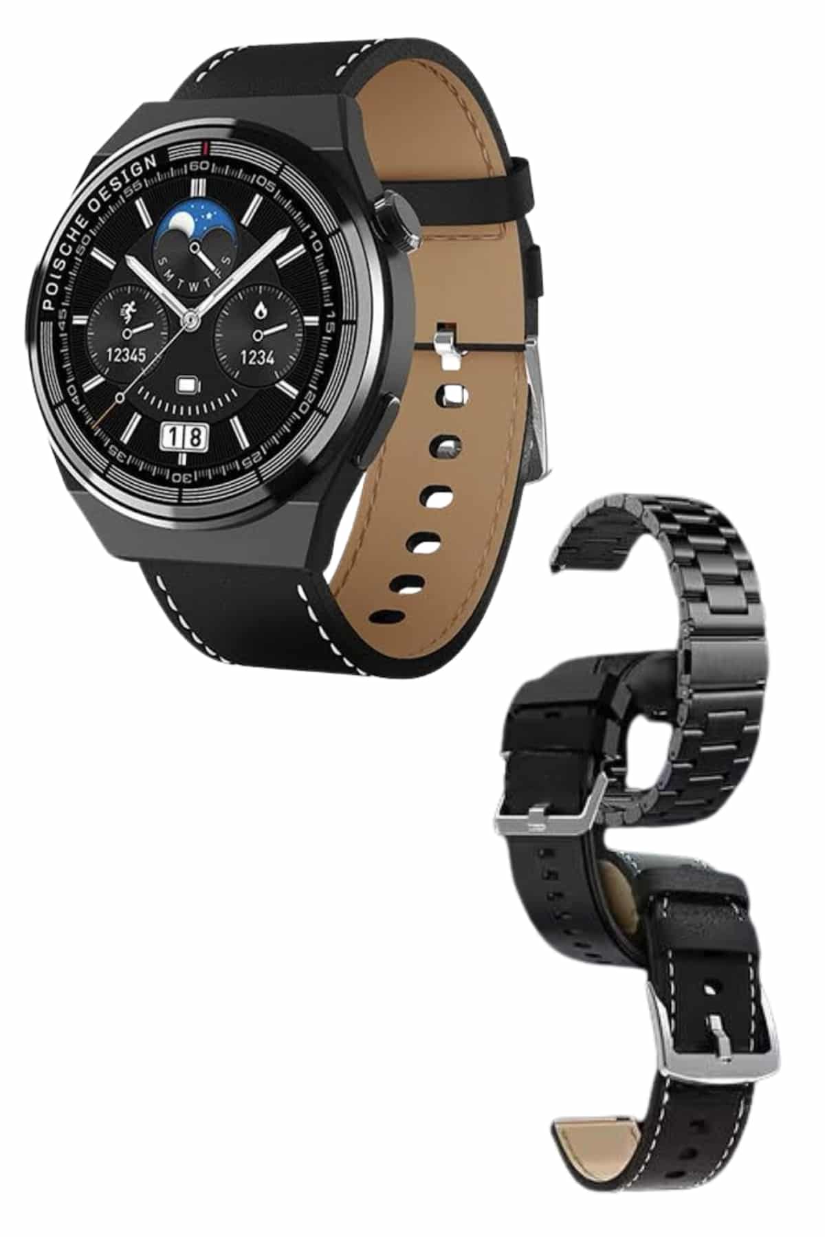 En Çok Tercih Edilen Akıllı Saat Amoled Ekran Nabız Sensörü GPS Uyumlu Adımsayar - Lisinya