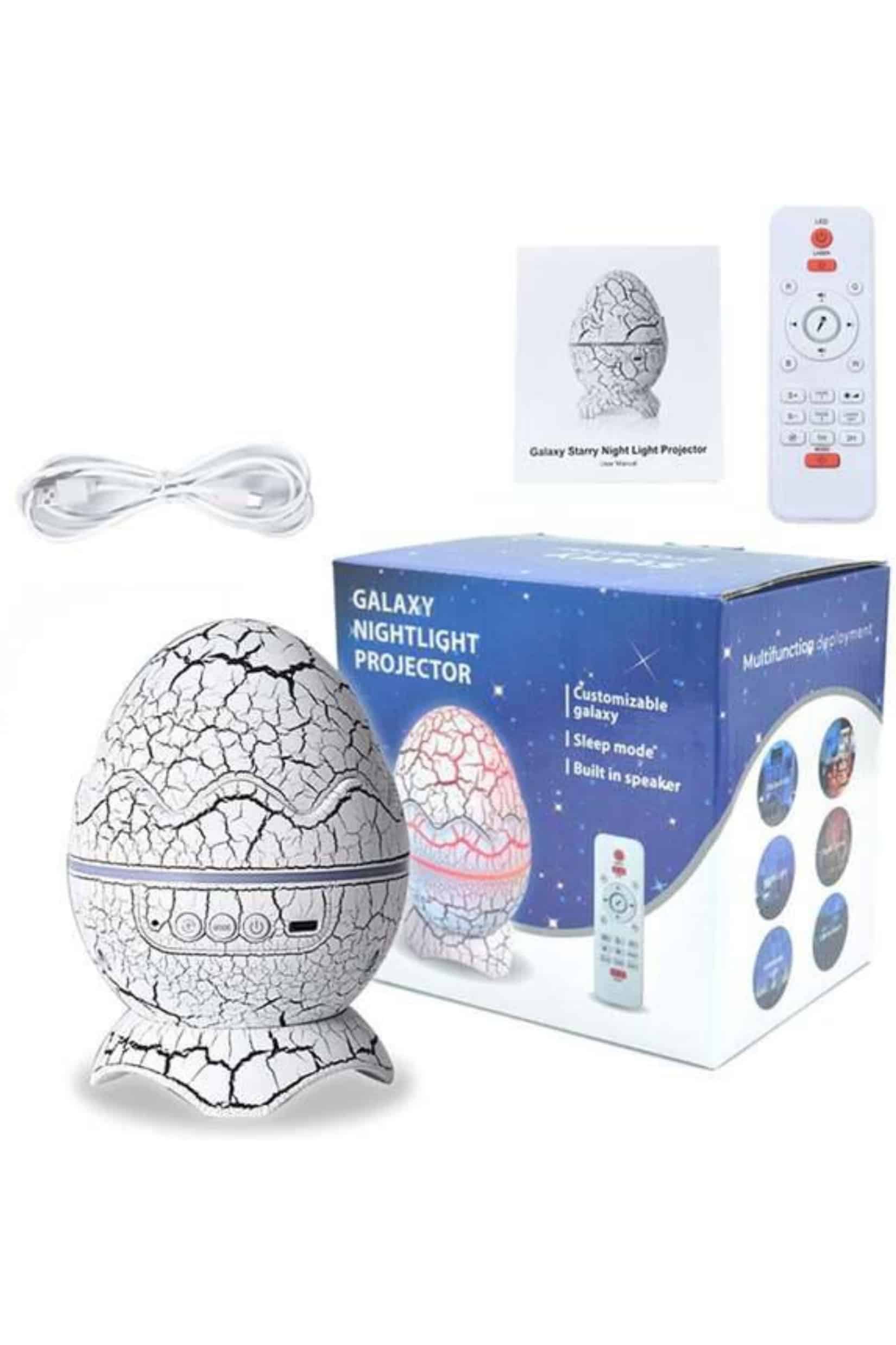 Yumurta Şeklinde Su Dalgalı Bluetooth Speaker Lamba Renkli Şarjlı - Lisinya