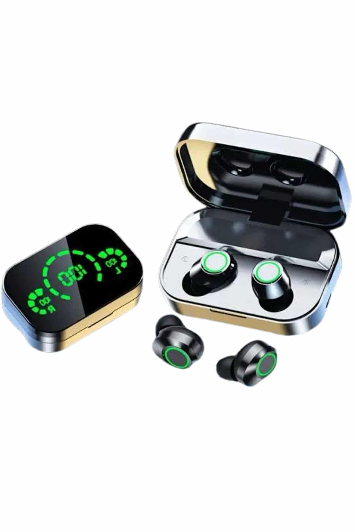 Kablosuz Bluetooth Kulaklık Çift Telefon Destekli Powerbankli Dijital Göstergeli - Lisinya