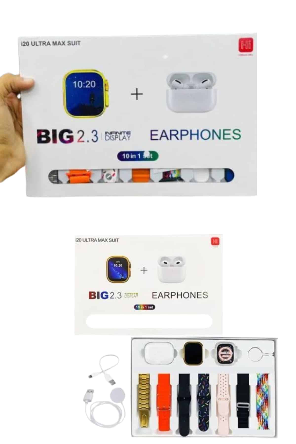 Akıllı Saat Bluetooth Kulaklık Hediyeli Bildirim Görme Sesli Görüşme Çoklu Kordon - Lisinya