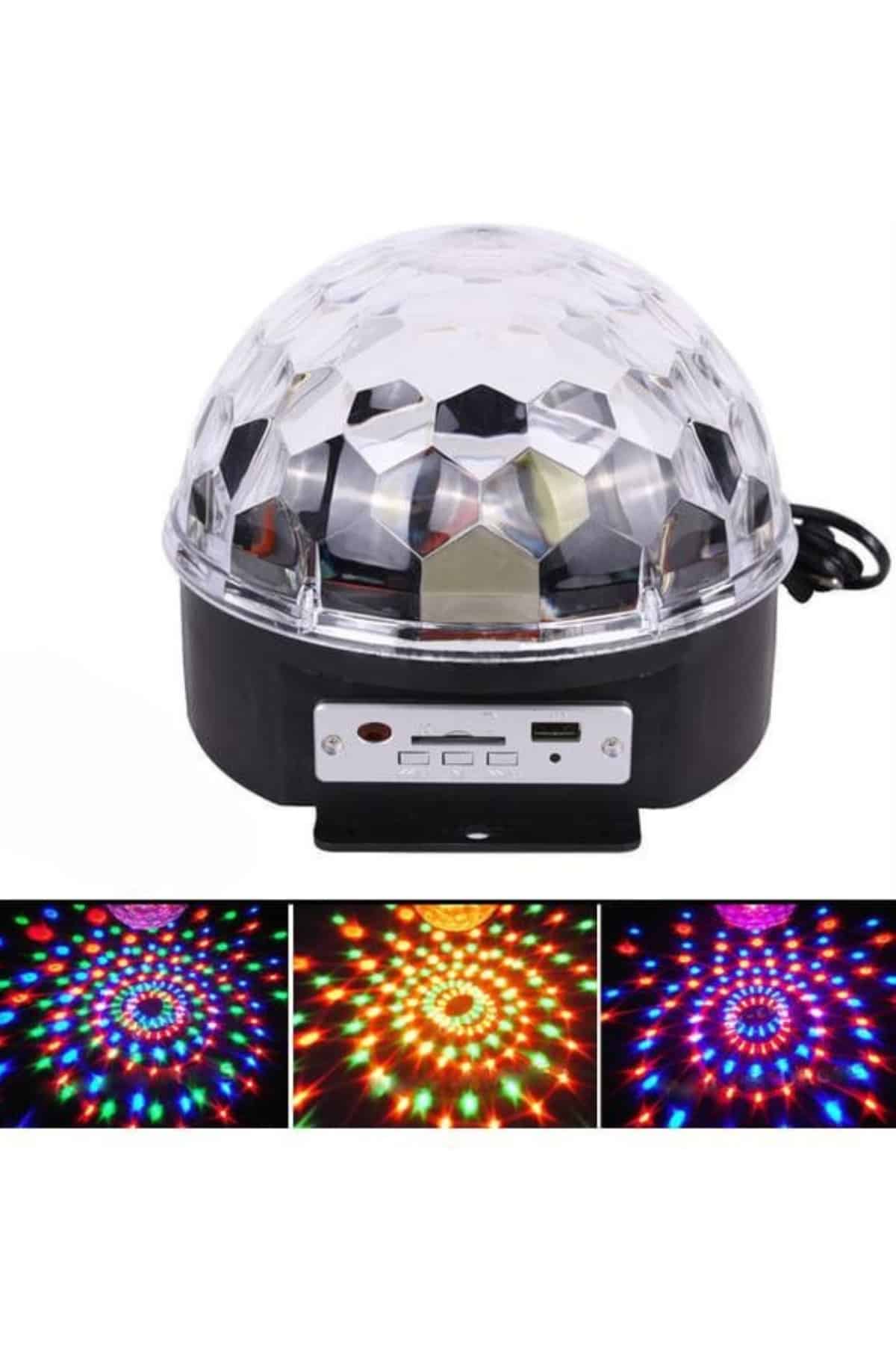 Led Işık Disko Topu Bluetooth Hoparlörlü USB Müzik Çalar Kumandalı - Lisinya Led Işık Disko Topu Bluetooth Hoparlörlü USB Müzik Çalar Kumandalı - Lisinya