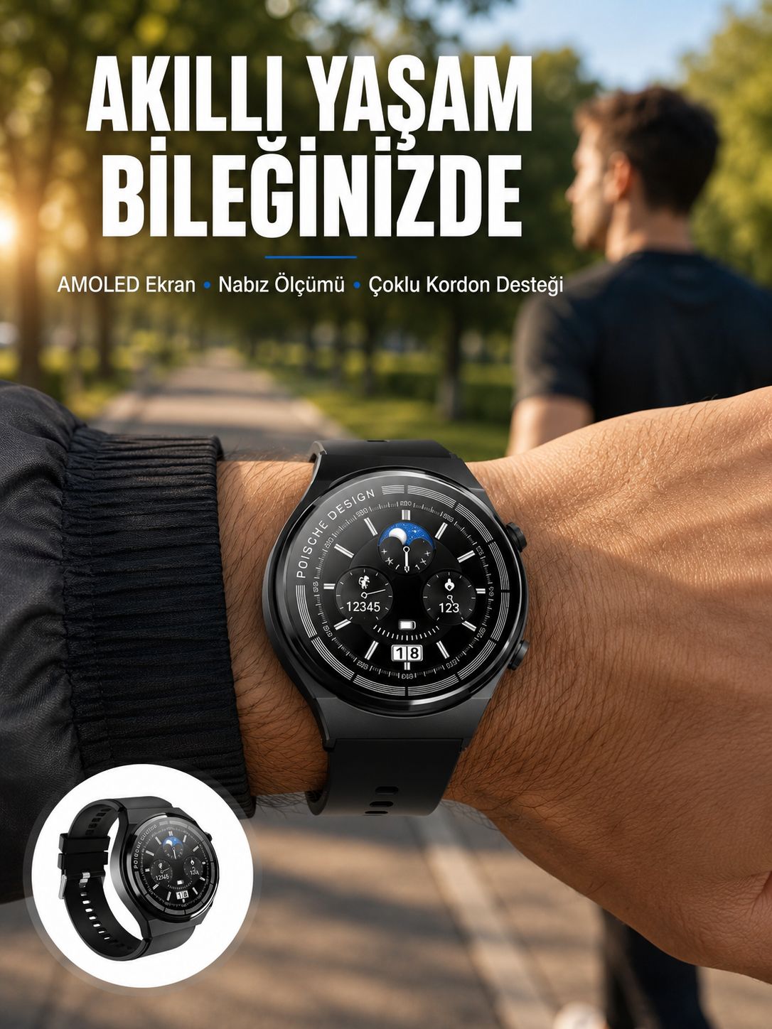 2025 Model Yeni Nesil GPS Uyumlu Uyku Takibi Ve Sağlık Takibi Spor Modları - Lisinya