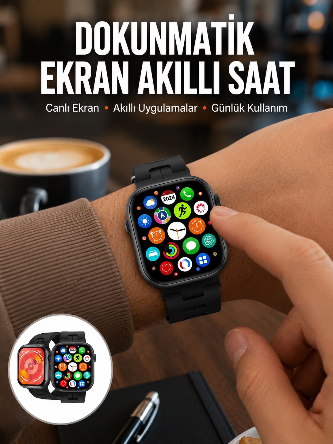 Akıllı Saat Android ve İOS Uyumlu Plastik Kordon Yeni Nesil - Lisinya Akıllı Saat Android ve İOS Uyumlu Plastik Kordon Yeni Nesil - Lisinya